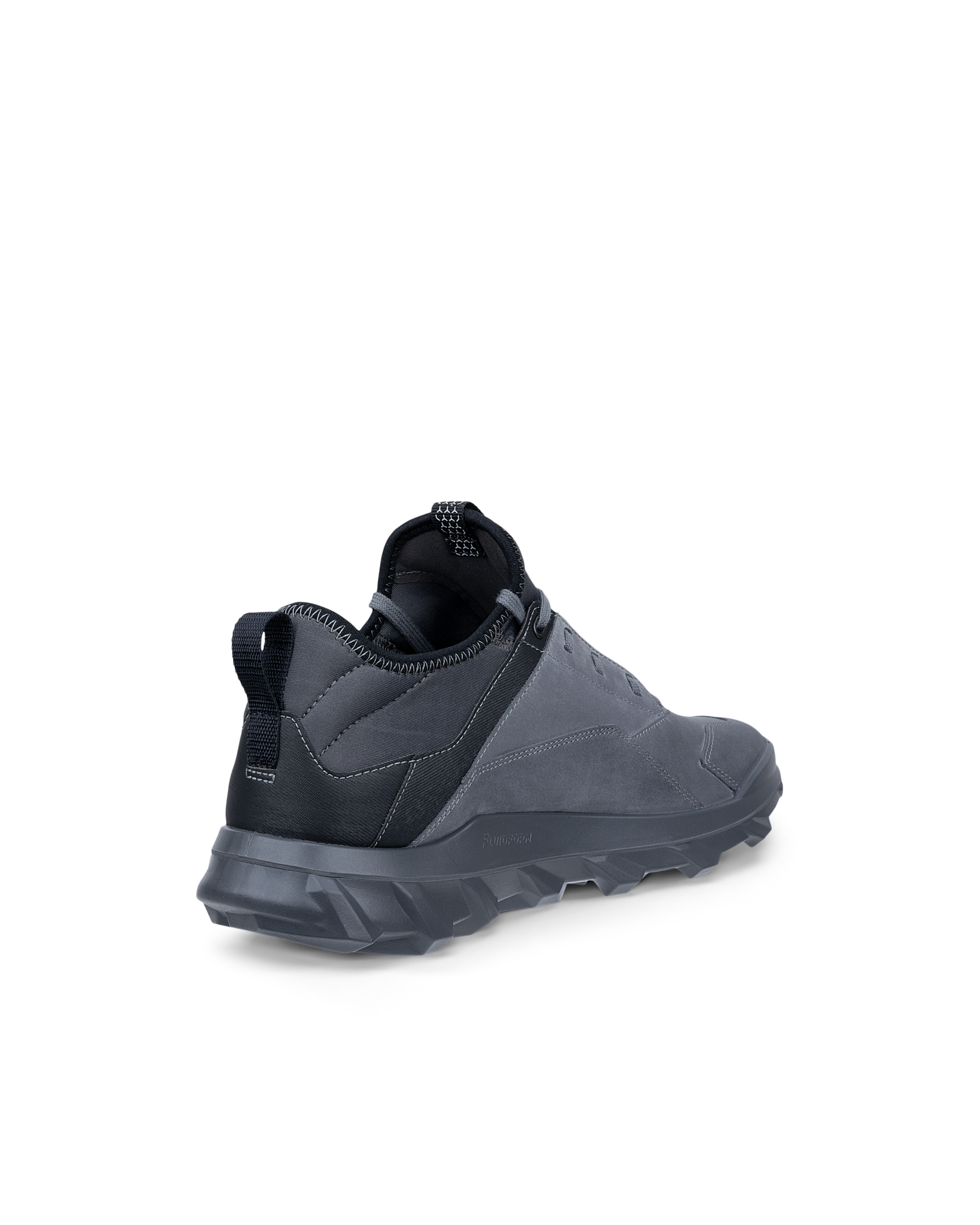 ECCO® MX Heren nubuck sneaker - Grijs - Back