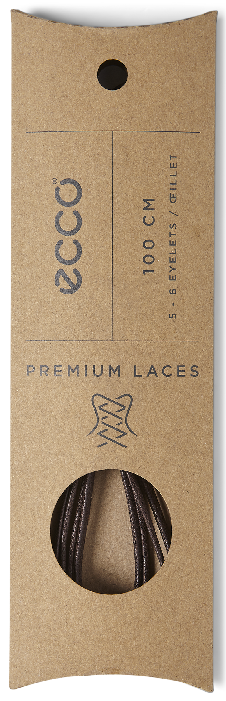 ECCO Flat Laces 3mm — Brown