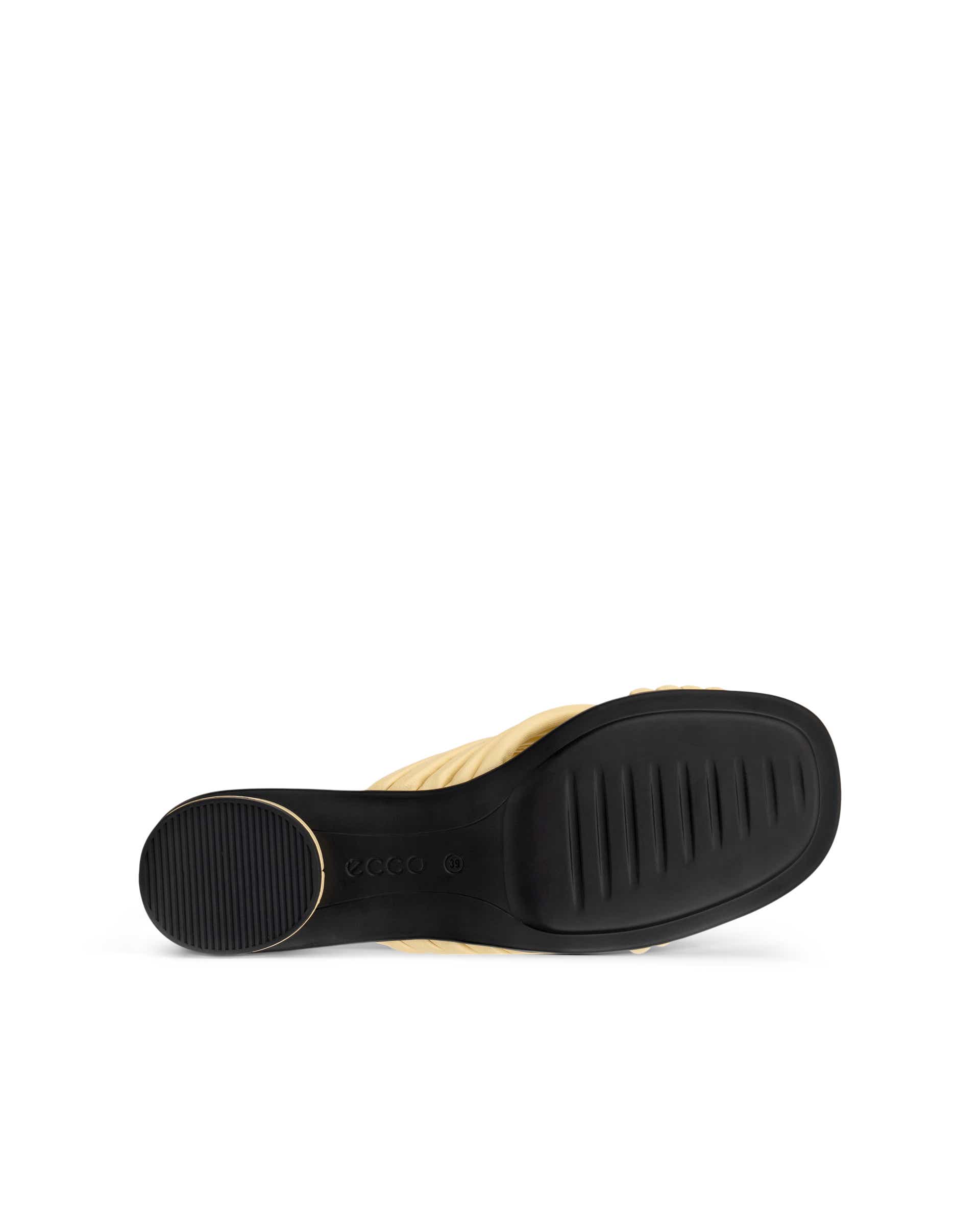 Women's ECCO® Sculpted Alba 25 Leather Slide - Yellow - Sole