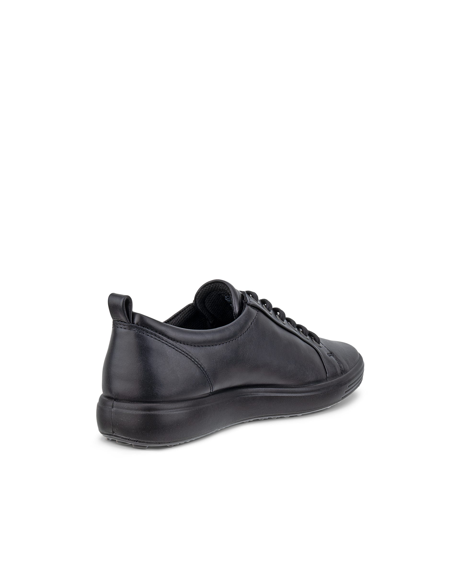 Women's ECCO® Soft 7 Leather Gore-Tex Sneaker - Black - Back