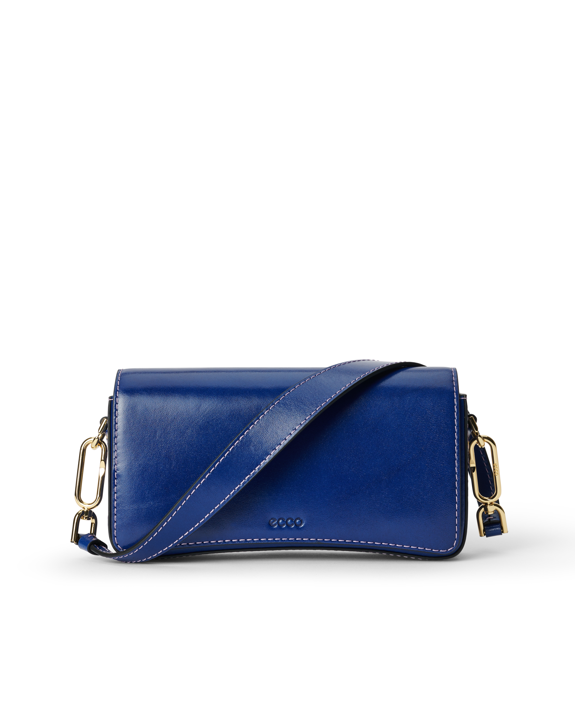 ECCO Pinch Small Virgo レザーショルダーバッグ | ブルー ECCO Pinch Small Virgo レザーショルダーバッグ | ブルー