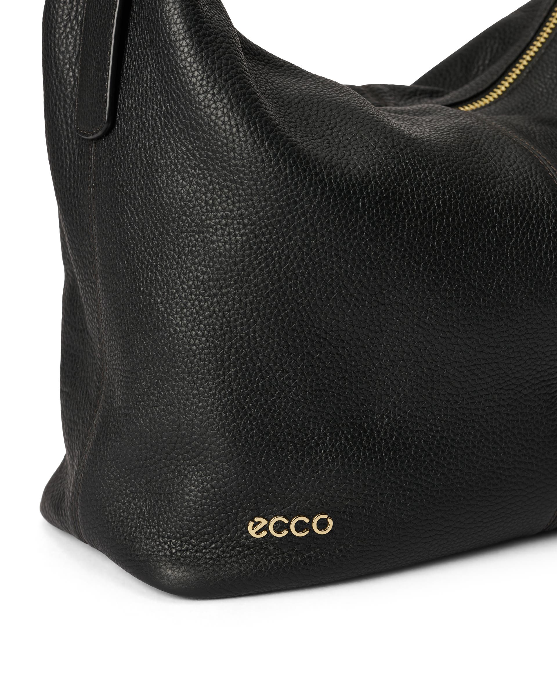 Bolso hobo de piel ECCO® Hobo - Negro - Detail-1