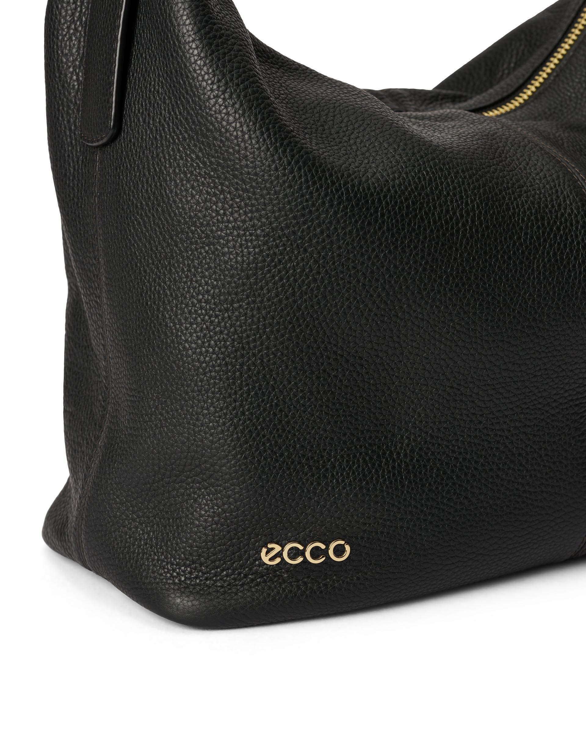 Bolso hobo de piel ECCO® Hobo - Negro - Detail-1