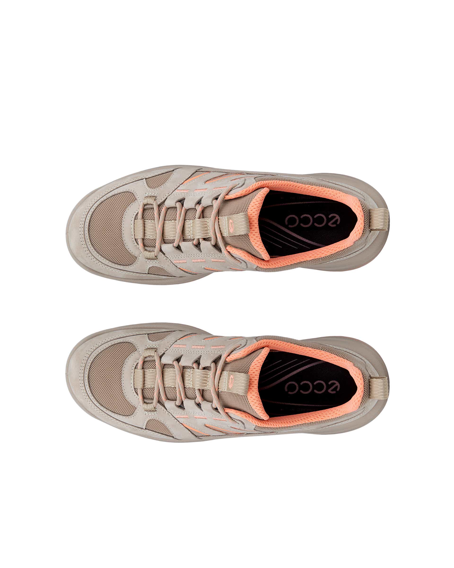 ECCO® Offroad Dames outdoorschoen van nubuck - Beige - Top left pair