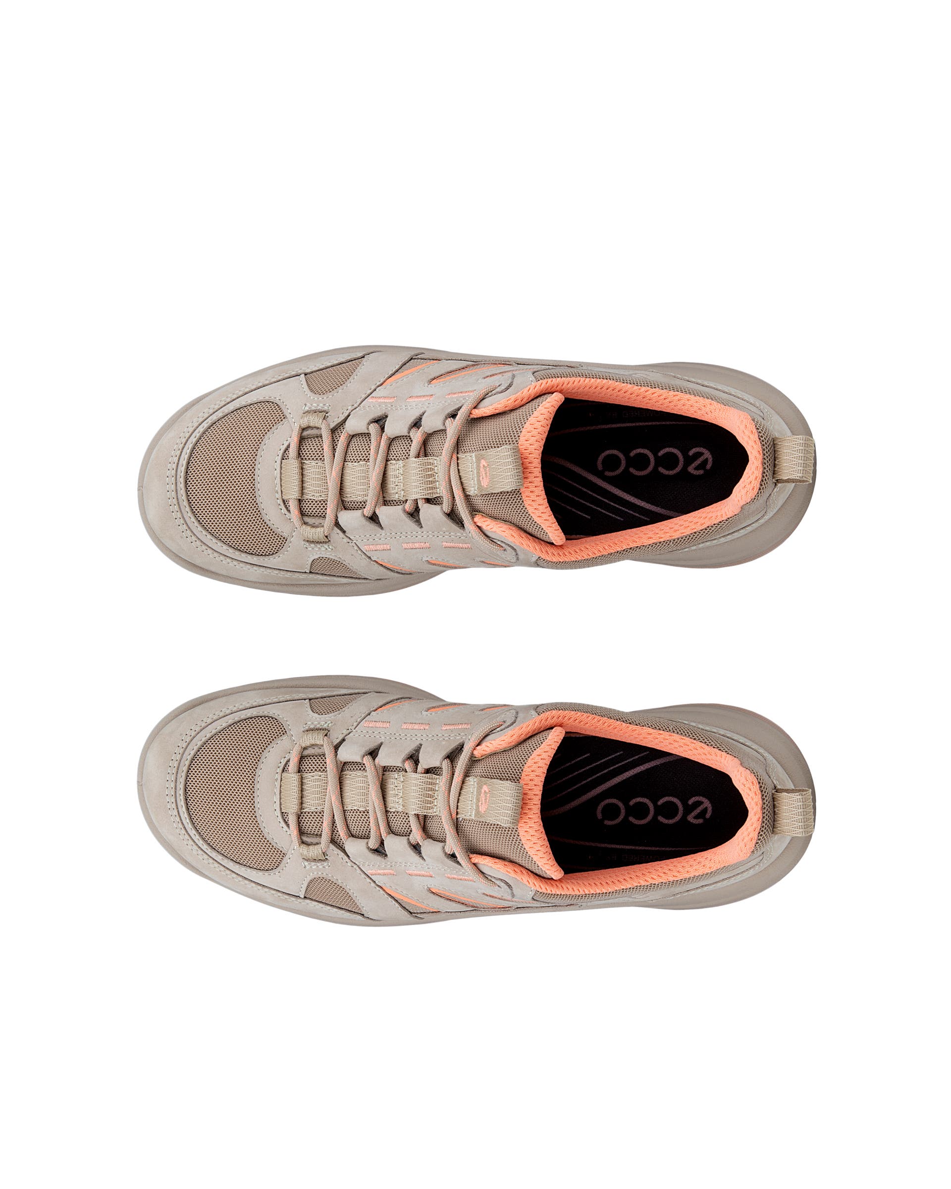 ECCO® Offroad Dames outdoorschoen van nubuck - Beige - Top left pair