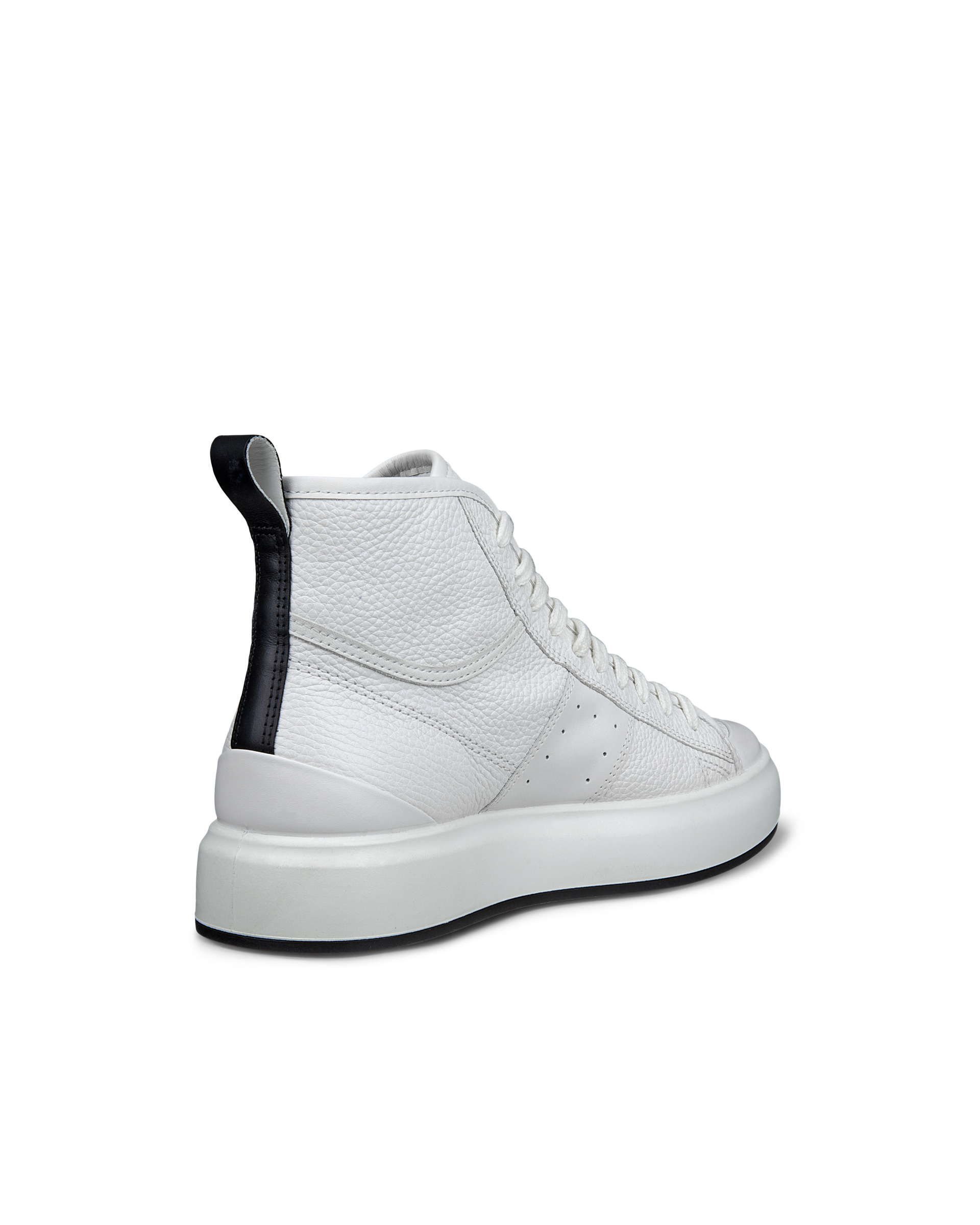 ECCO Street Ace ウィメンズ レザーハイカットスニーカー | ホワイト