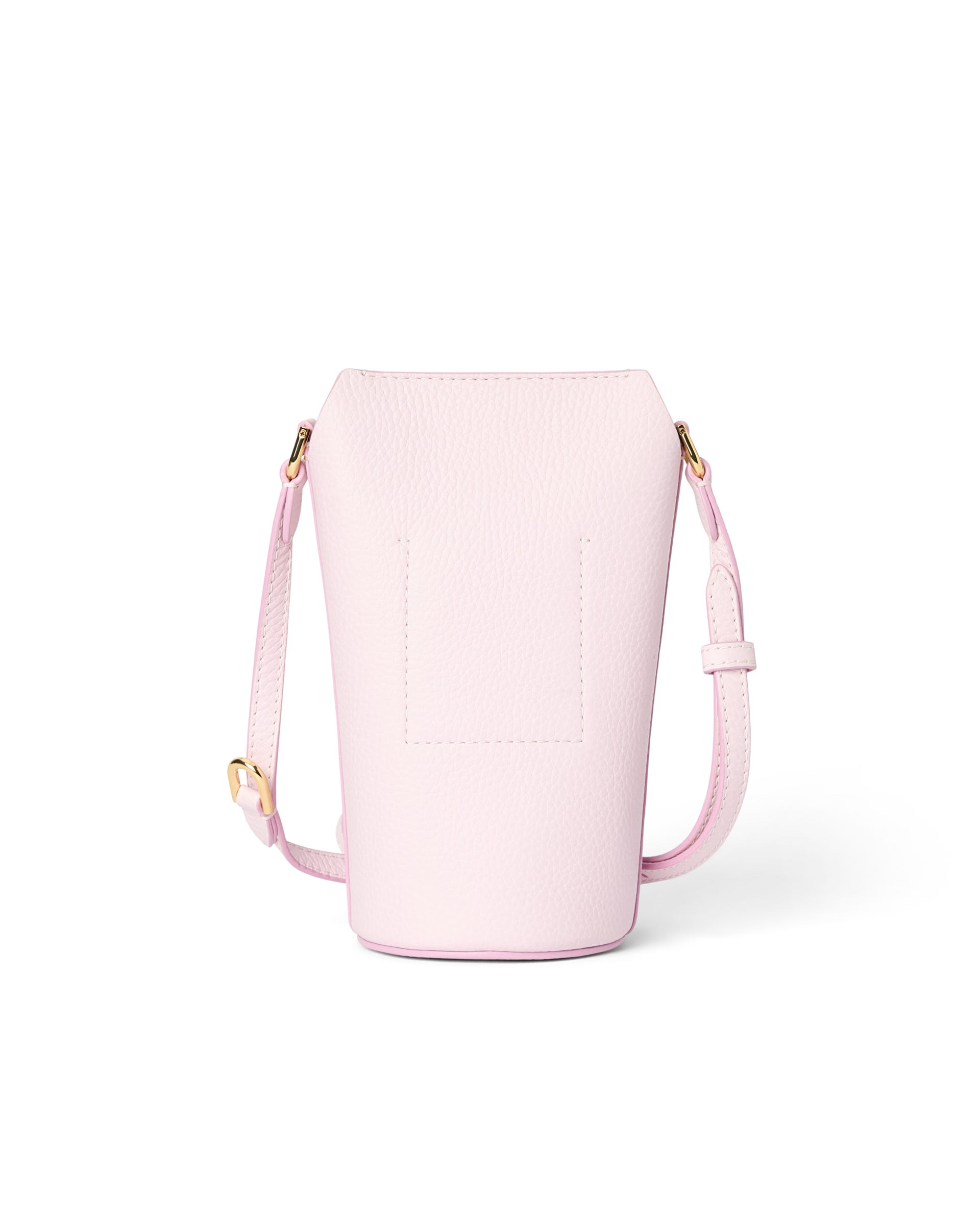 Kožená crossbody kabelka ECCO® Pot - Růžová - Back