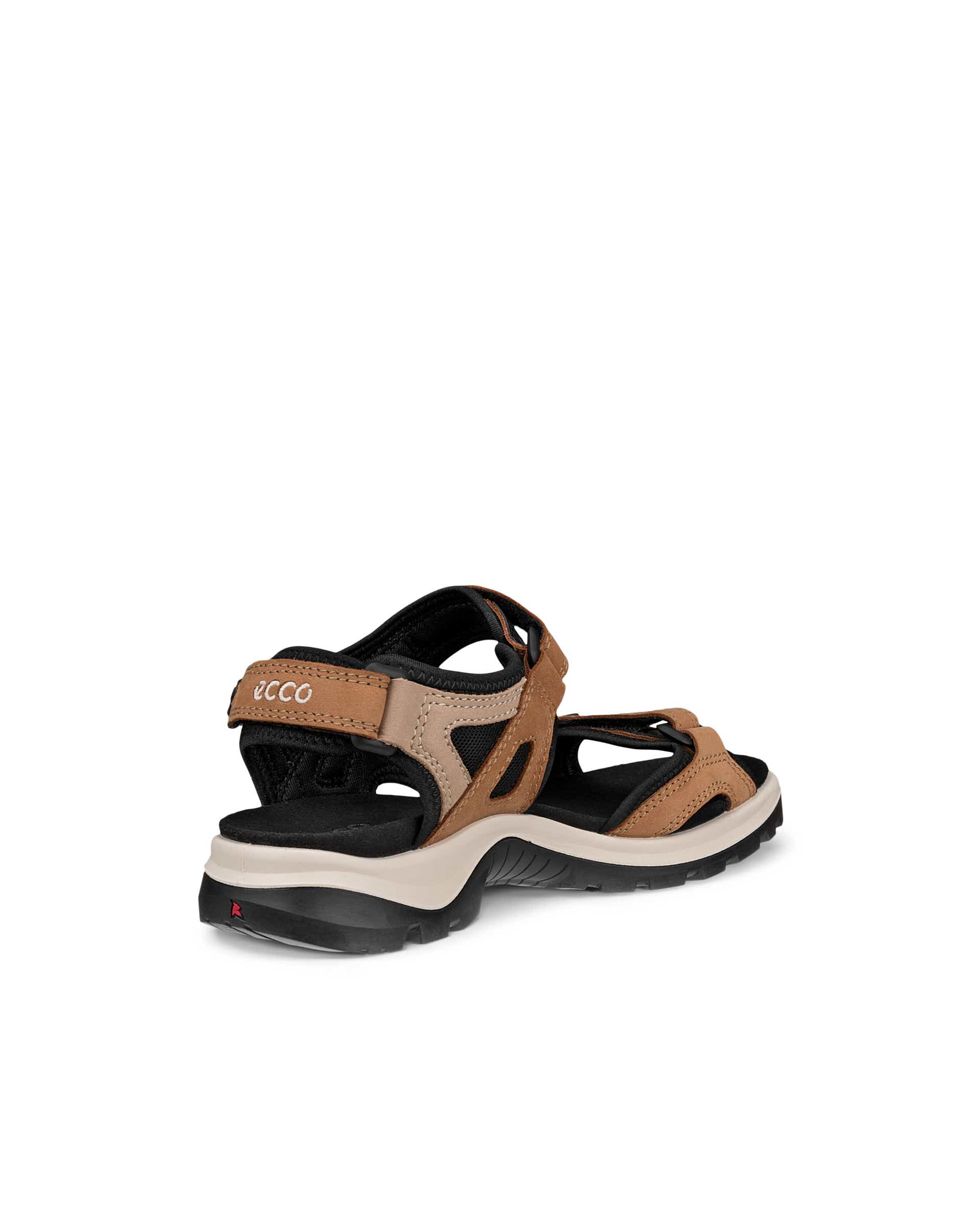 Women's ECCO® Offroad Nubuck Outdoor Sandal - Brown - Back