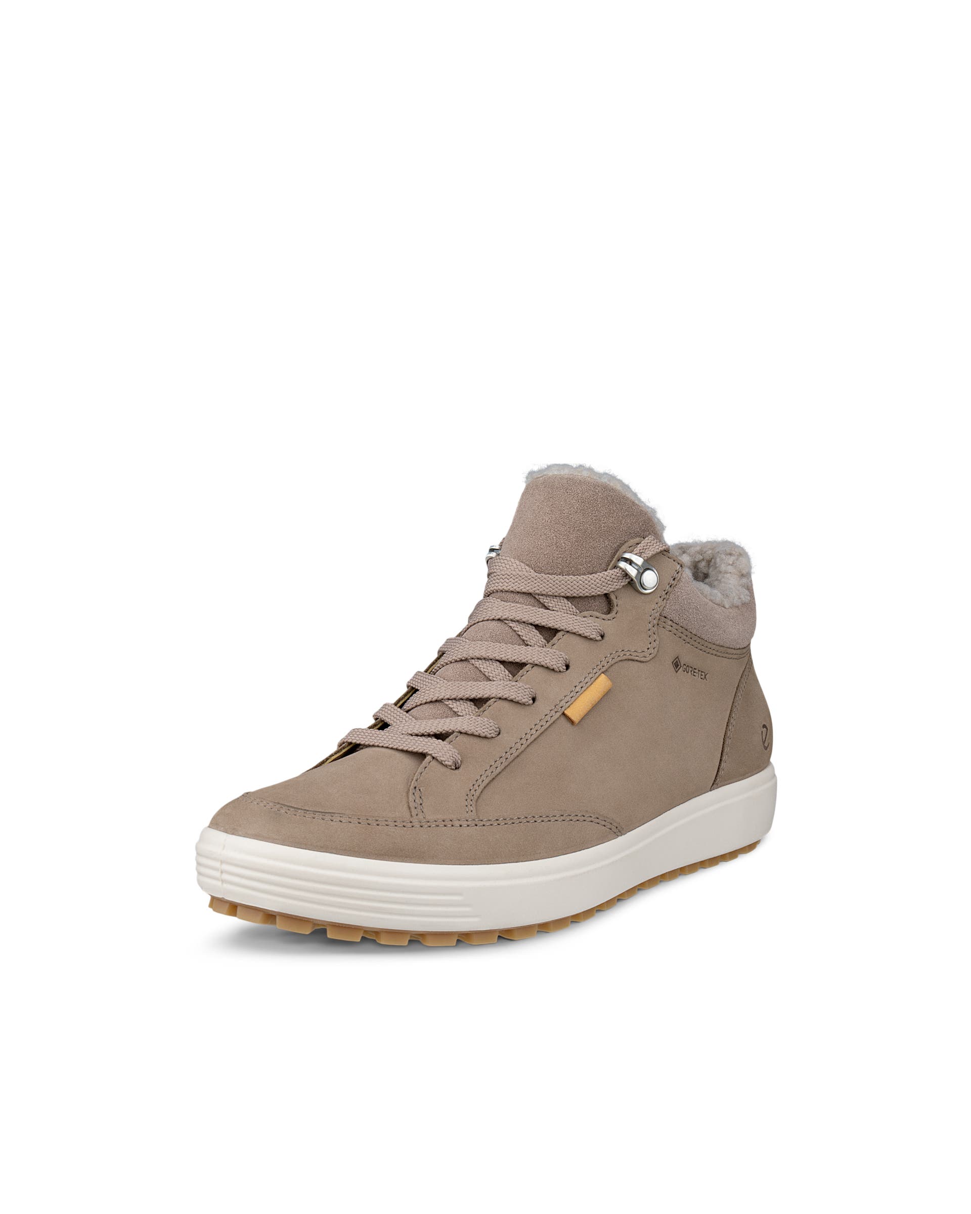 ECCO® SOFT 7 dames halfhoge laars van nubuck - Bruin - Main
