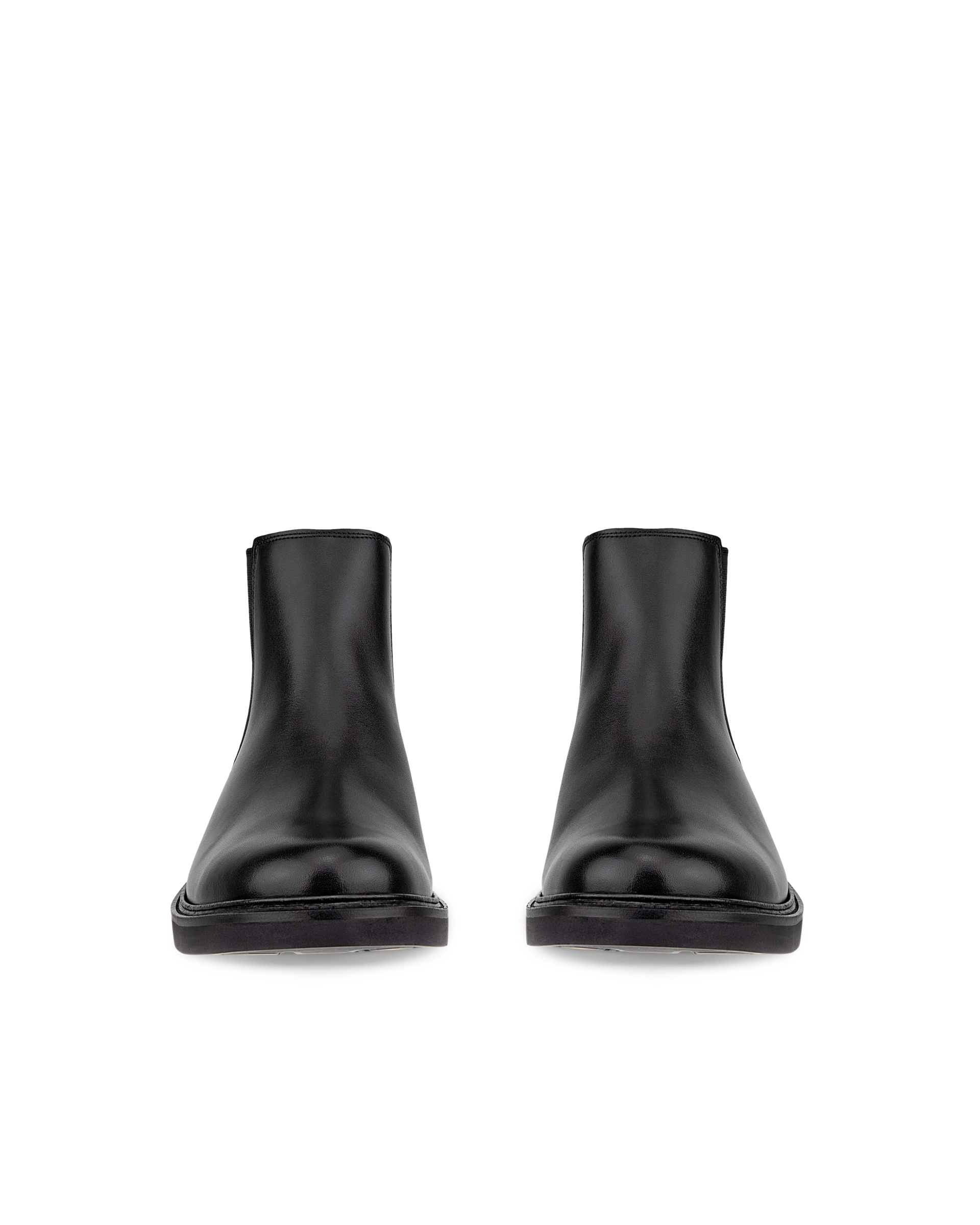 ECCO® Metropole London férfi bőr Chelsea bokacsizma - Fekete - Front pair