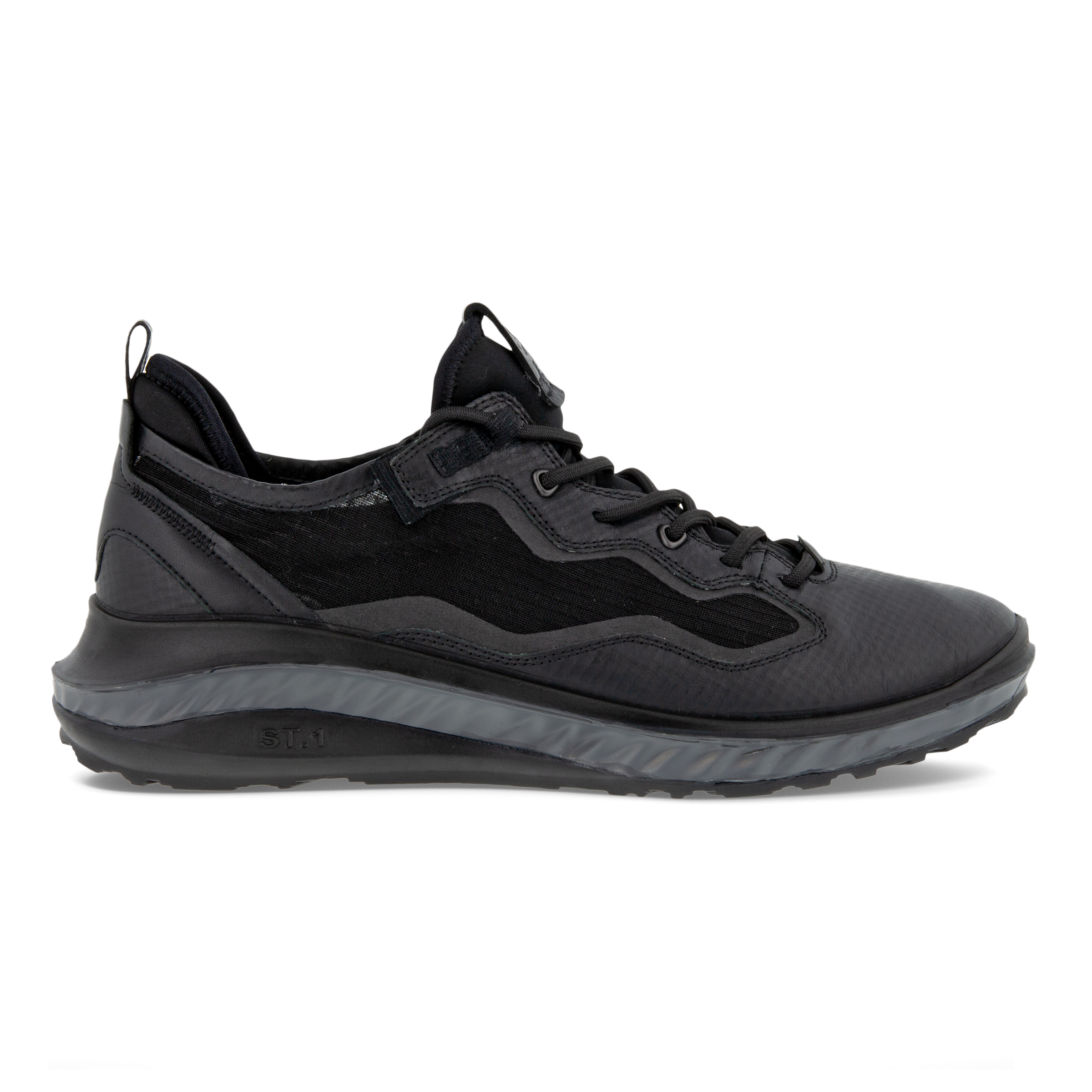 ECCO ST.360 メンズ レザースニーカー | ブラック