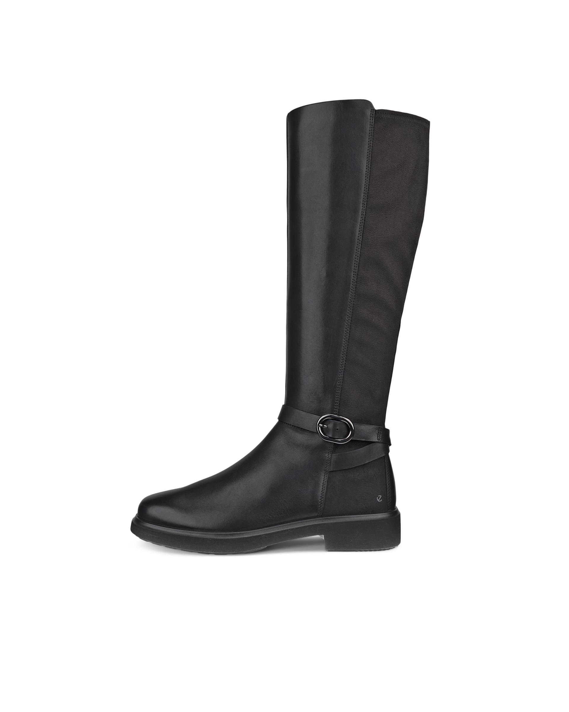 Women's ECCO® METROPOLE AMSTERDAM Leather High-Cut Boot - Black - Outside