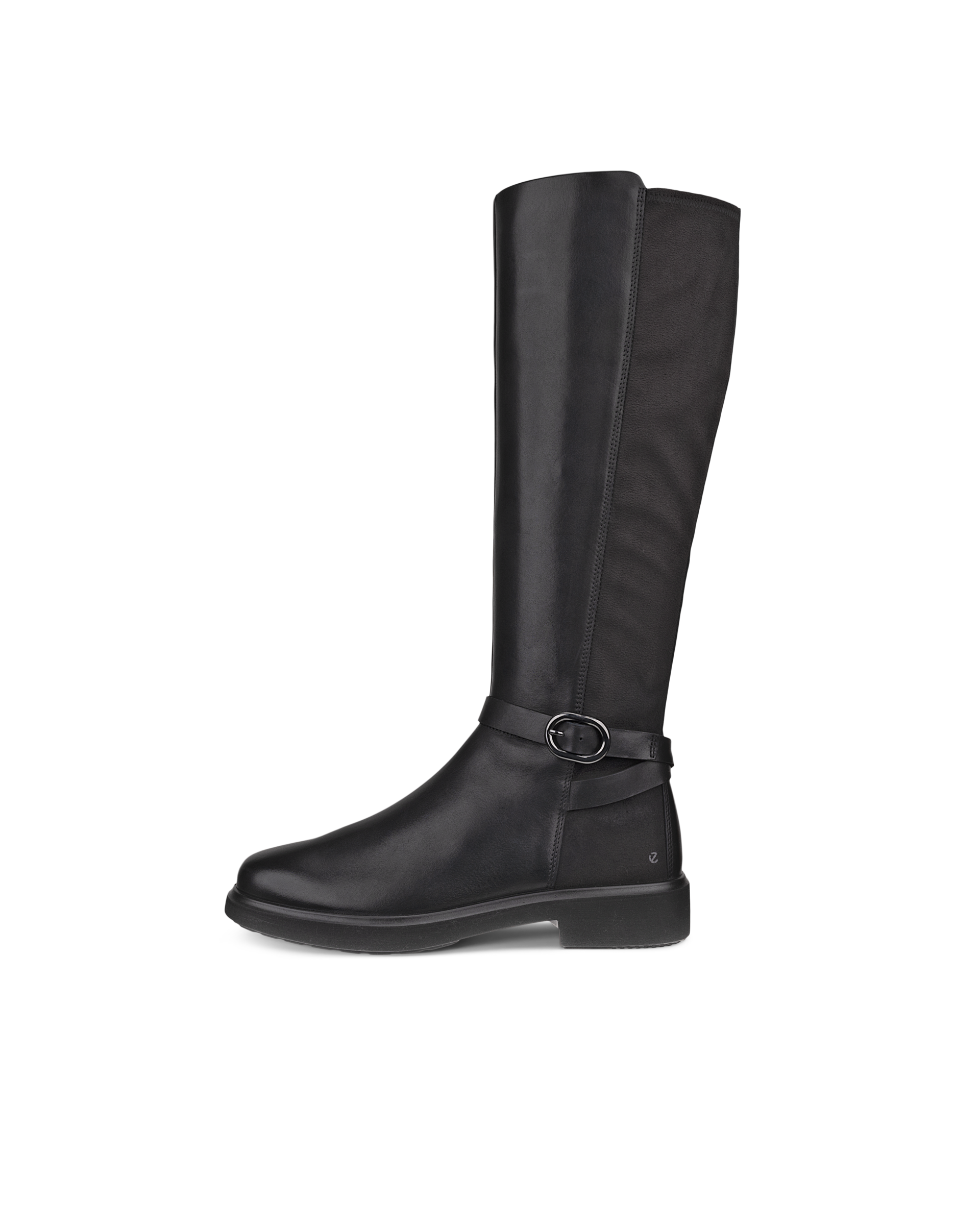 Women's ECCO® Metropole Amsterdam Leather Knee-High Boot - Black - Outside