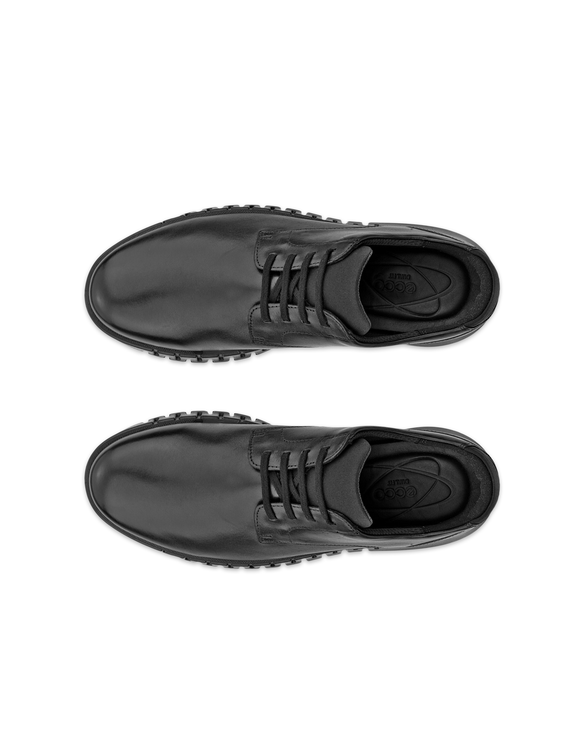 Pánska kožená nazúvacia obuv ECCO® Gruuv Studio - Čierna - Top left pair