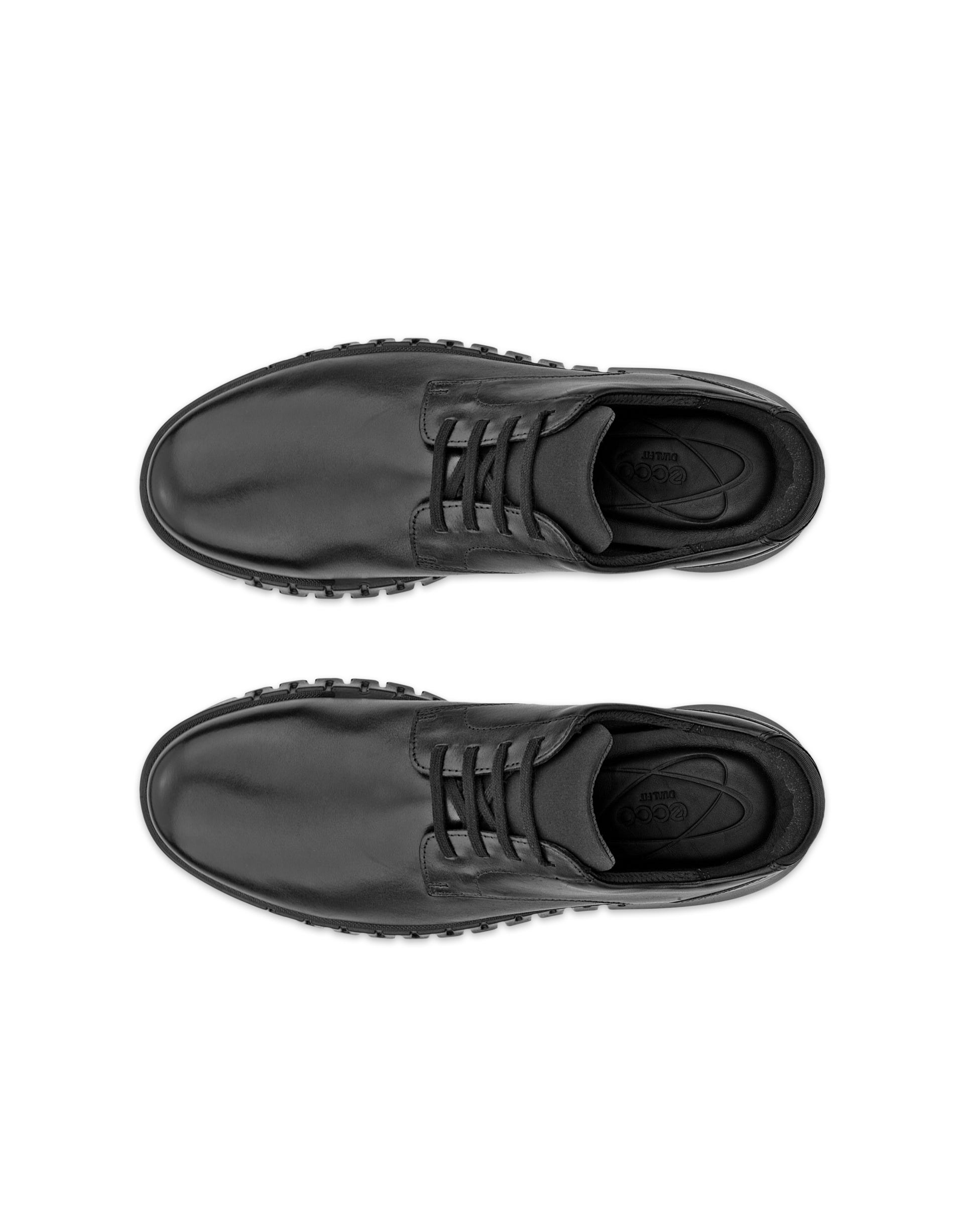 Men's ECCO® Gruuv Studio Leather Slip-On - Black - Top left pair