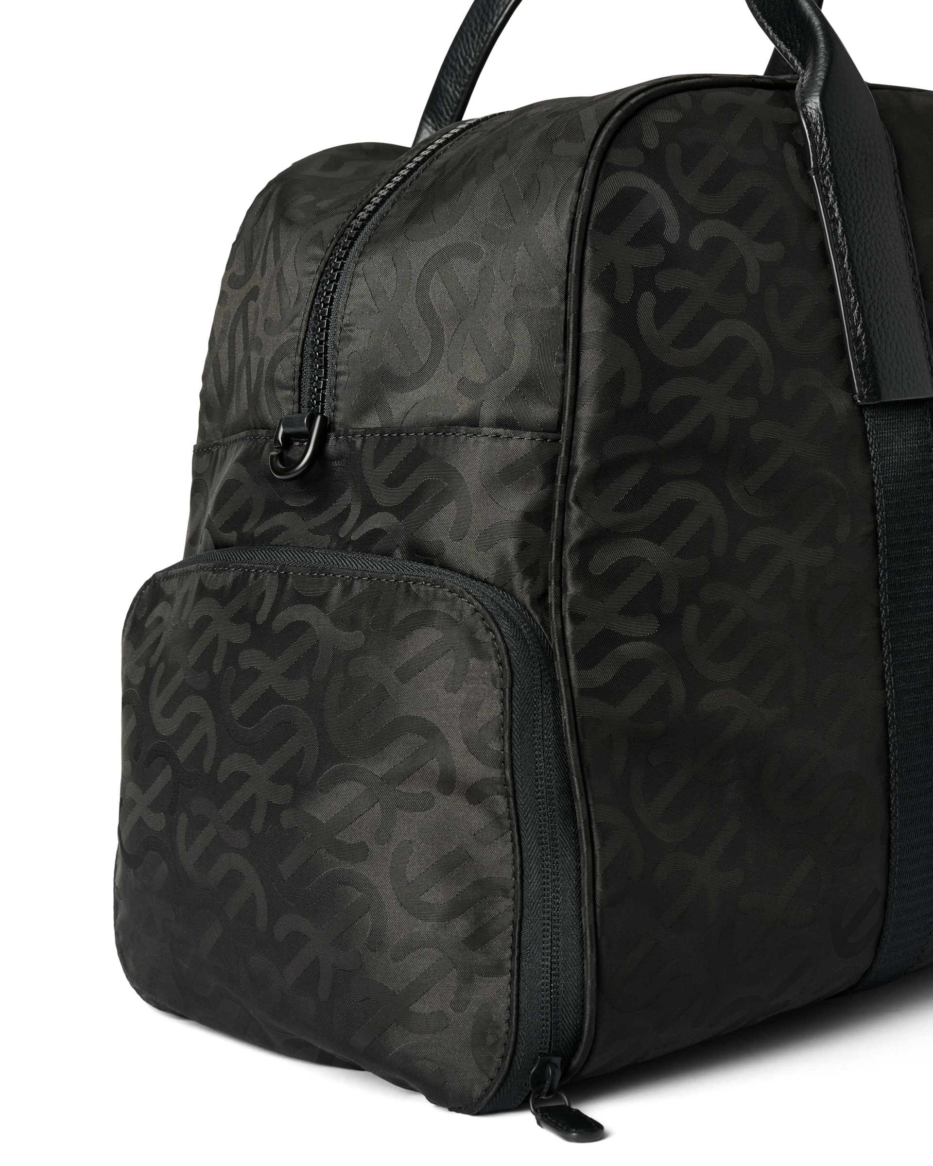 ECCO® GOLF BOSTON Leder-Dufflebag - Schwarz - Detail-2