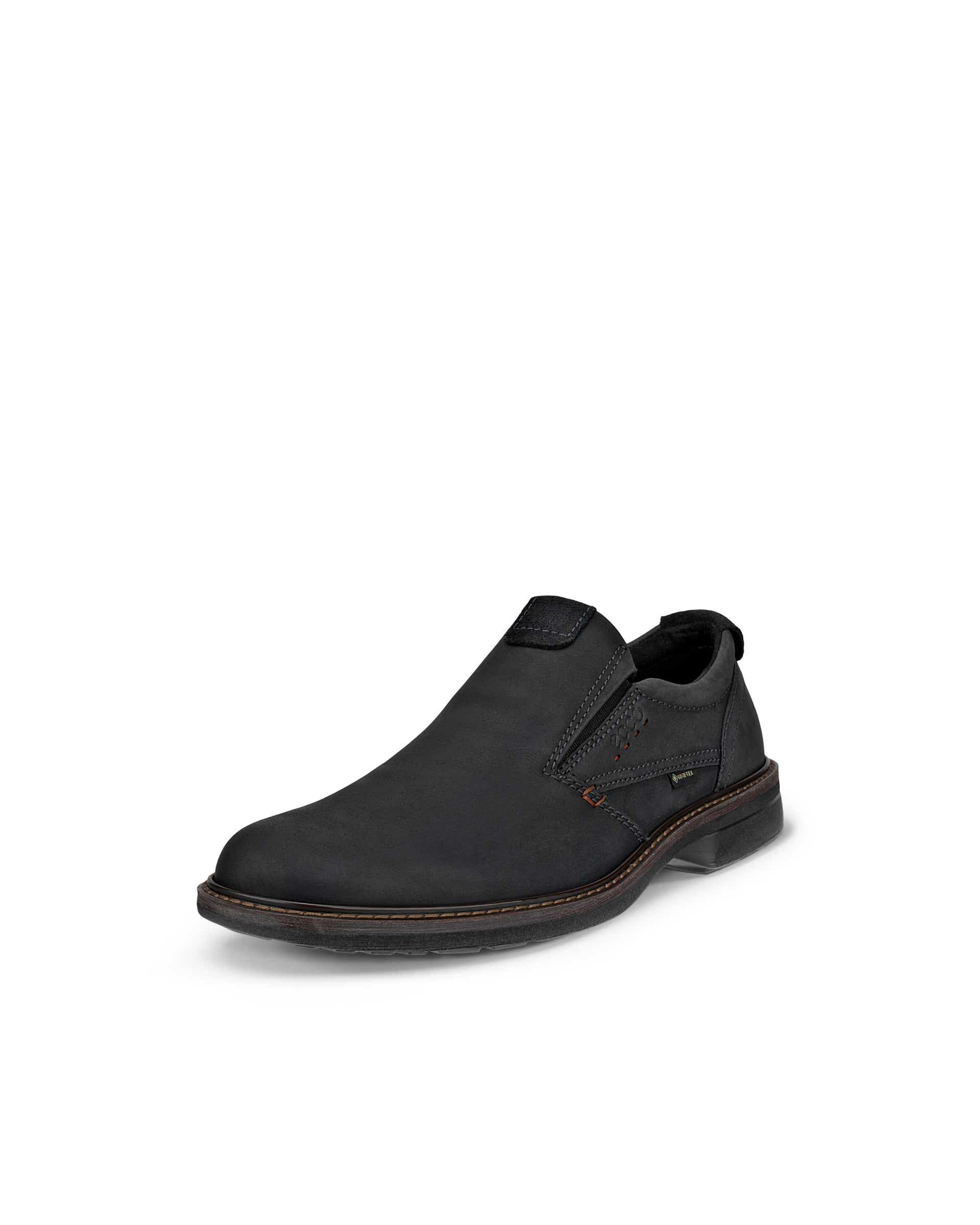 Men's ECCO® Turn Leather Gore-Tex Slip-On - Black - Main