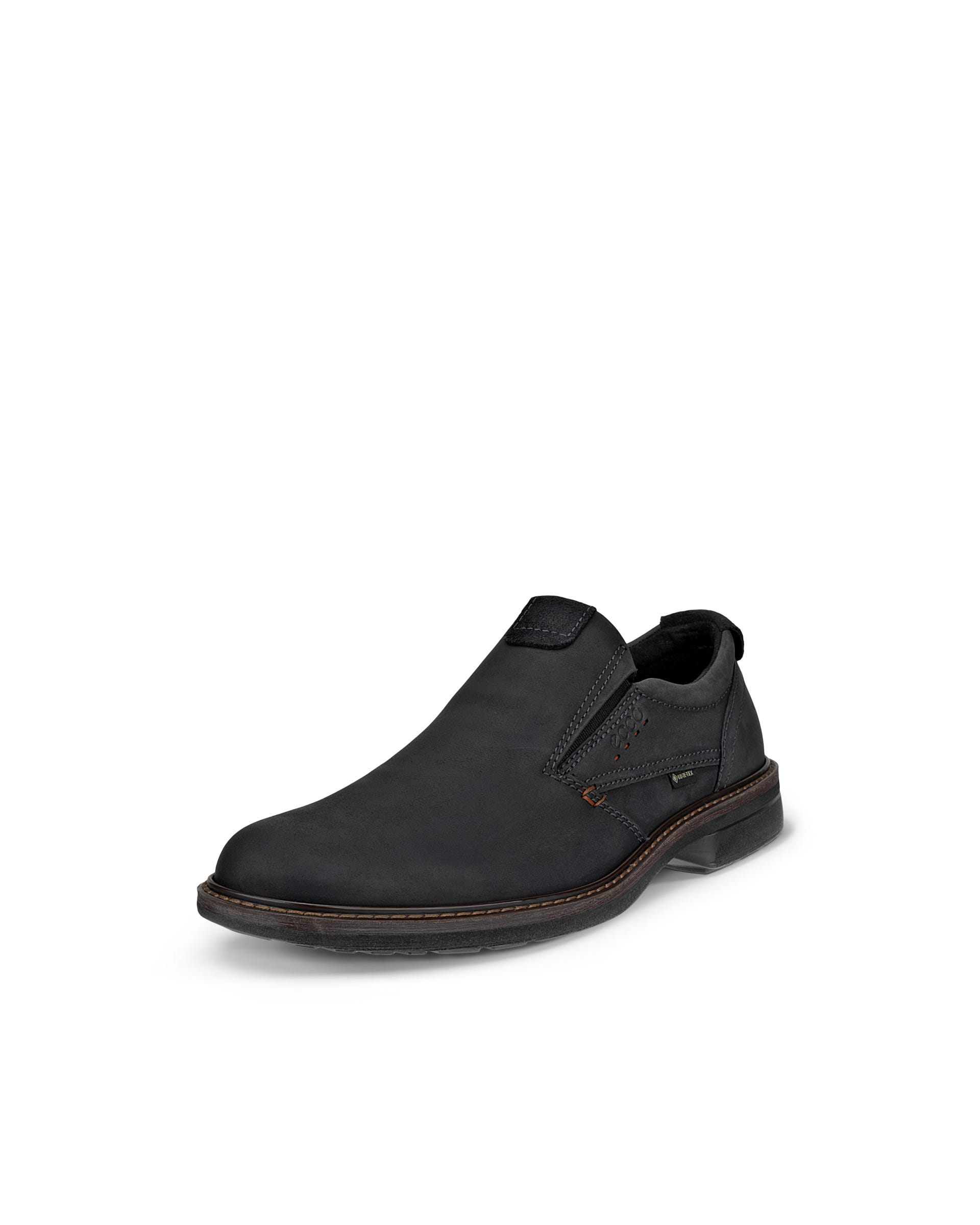 Men's ECCO® Turn Leather Gore-Tex Slip-On - Black - Main