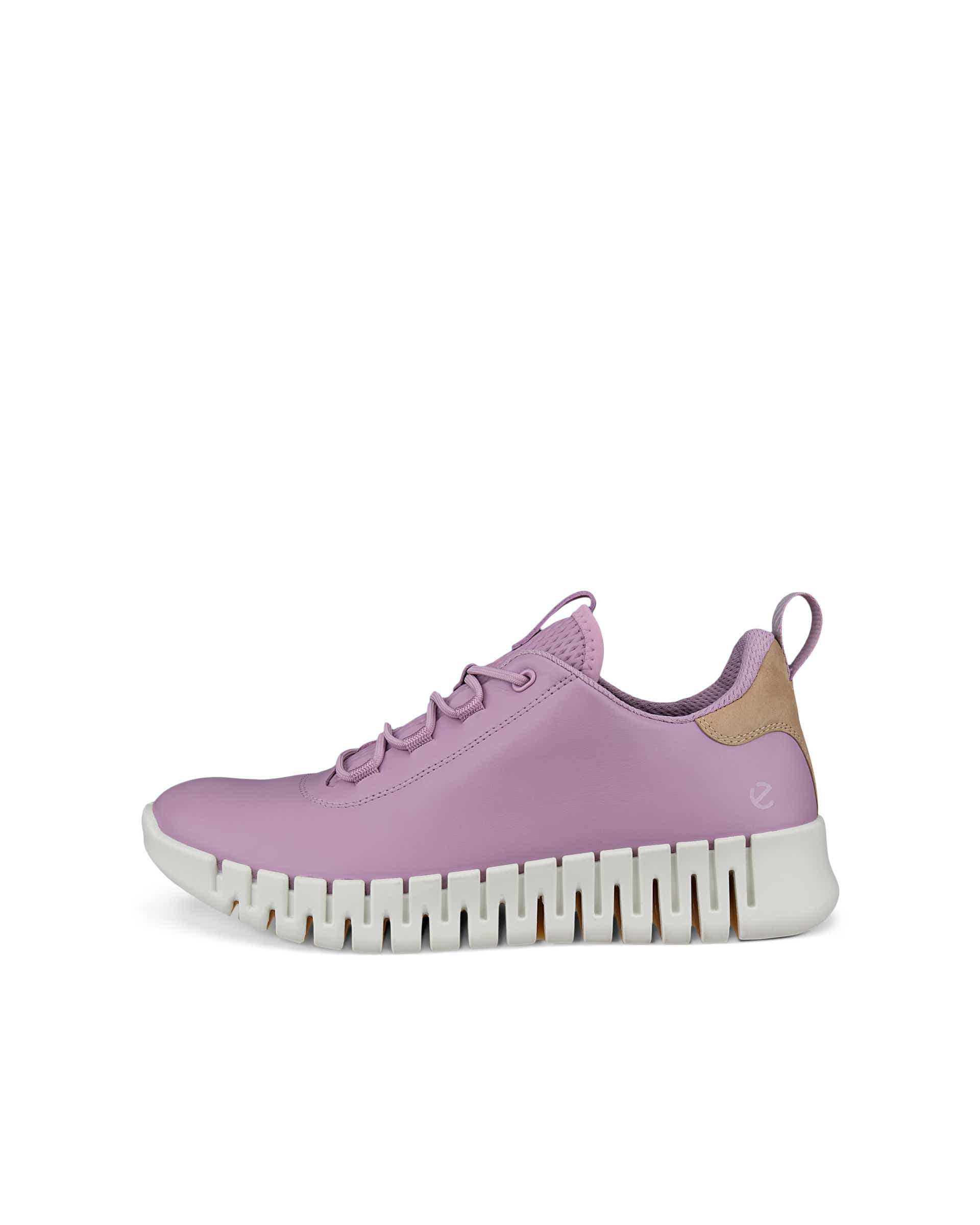Women's ECCO® Gruuv Leather Sneaker Purple - Main Image