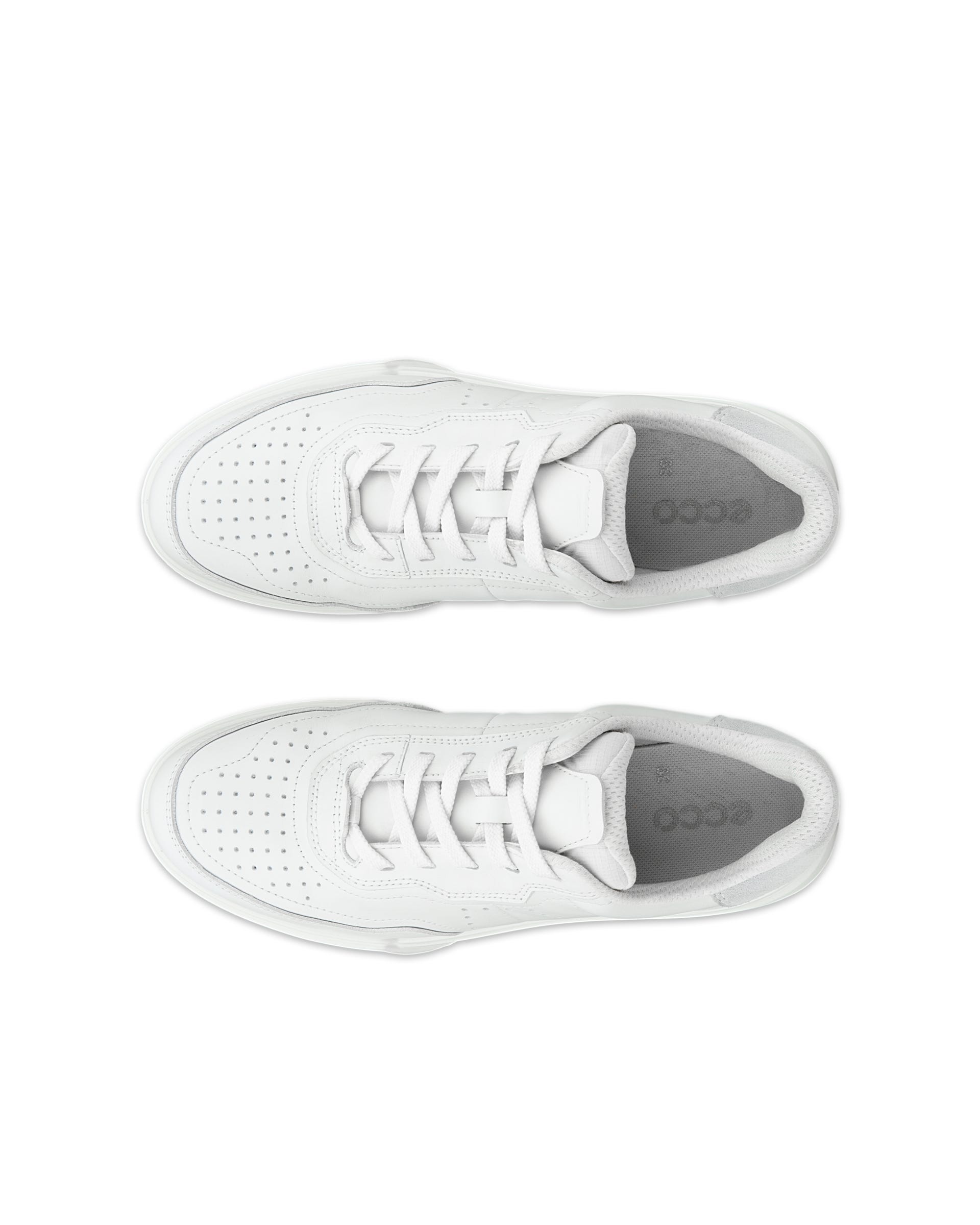 Ténis couro mulher ECCO® Street Court - Branco - Top left pair