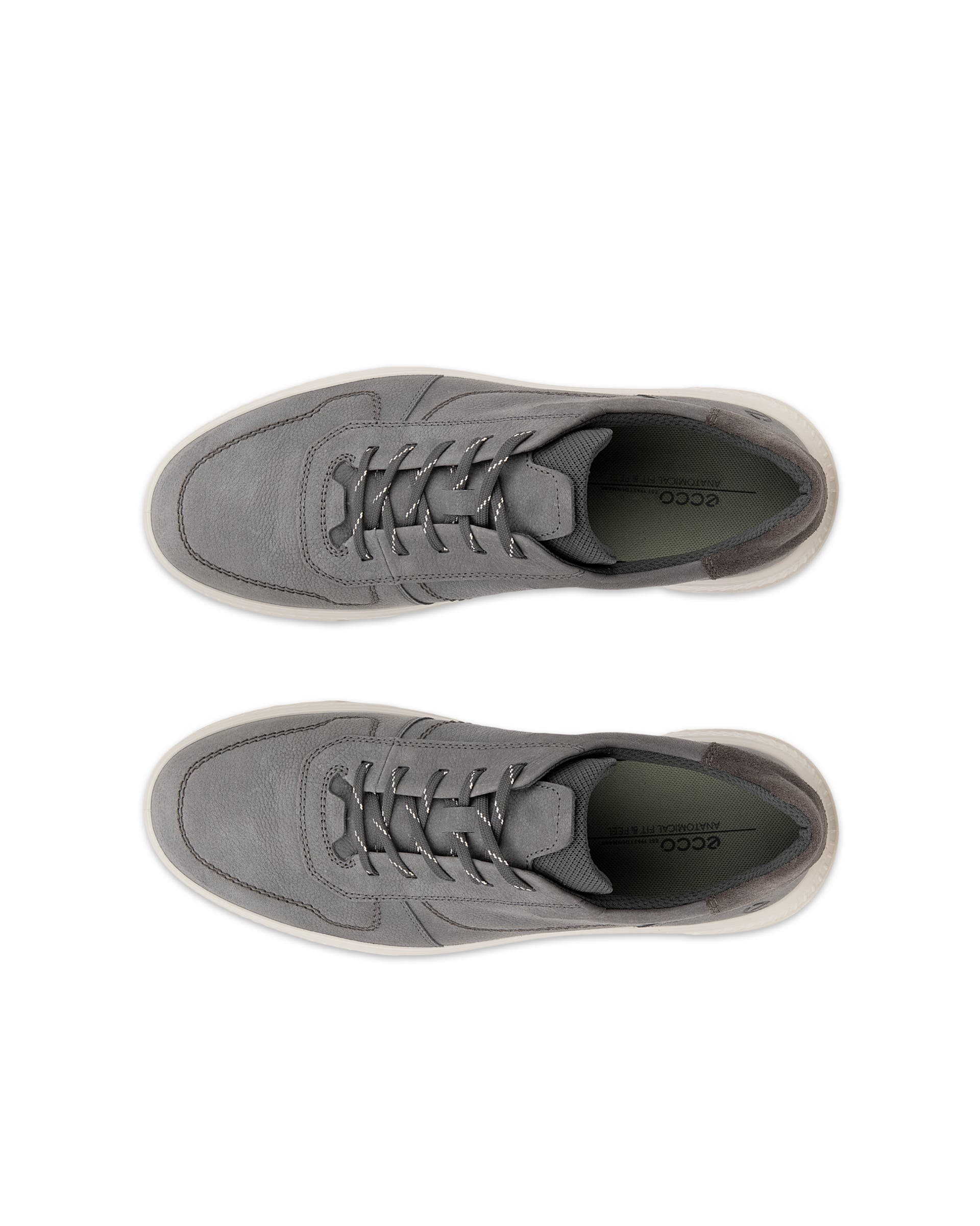 ECCO® MOVE sneakers i nubuck til herrer - Grå - Top left pair
