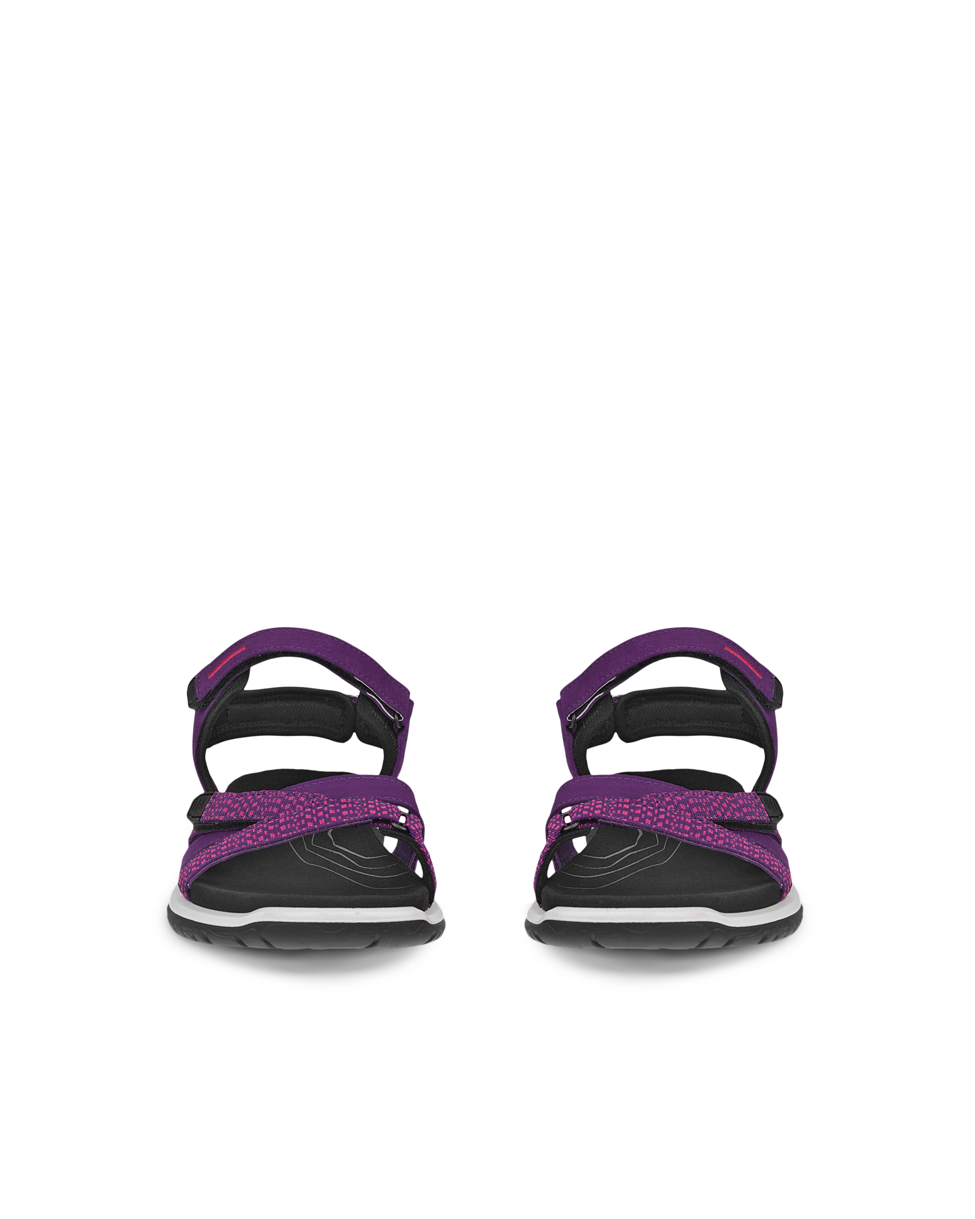 ECCO® Offroad Roam Dames nubuck sandaal met twee bandjes - Paars - Front pair