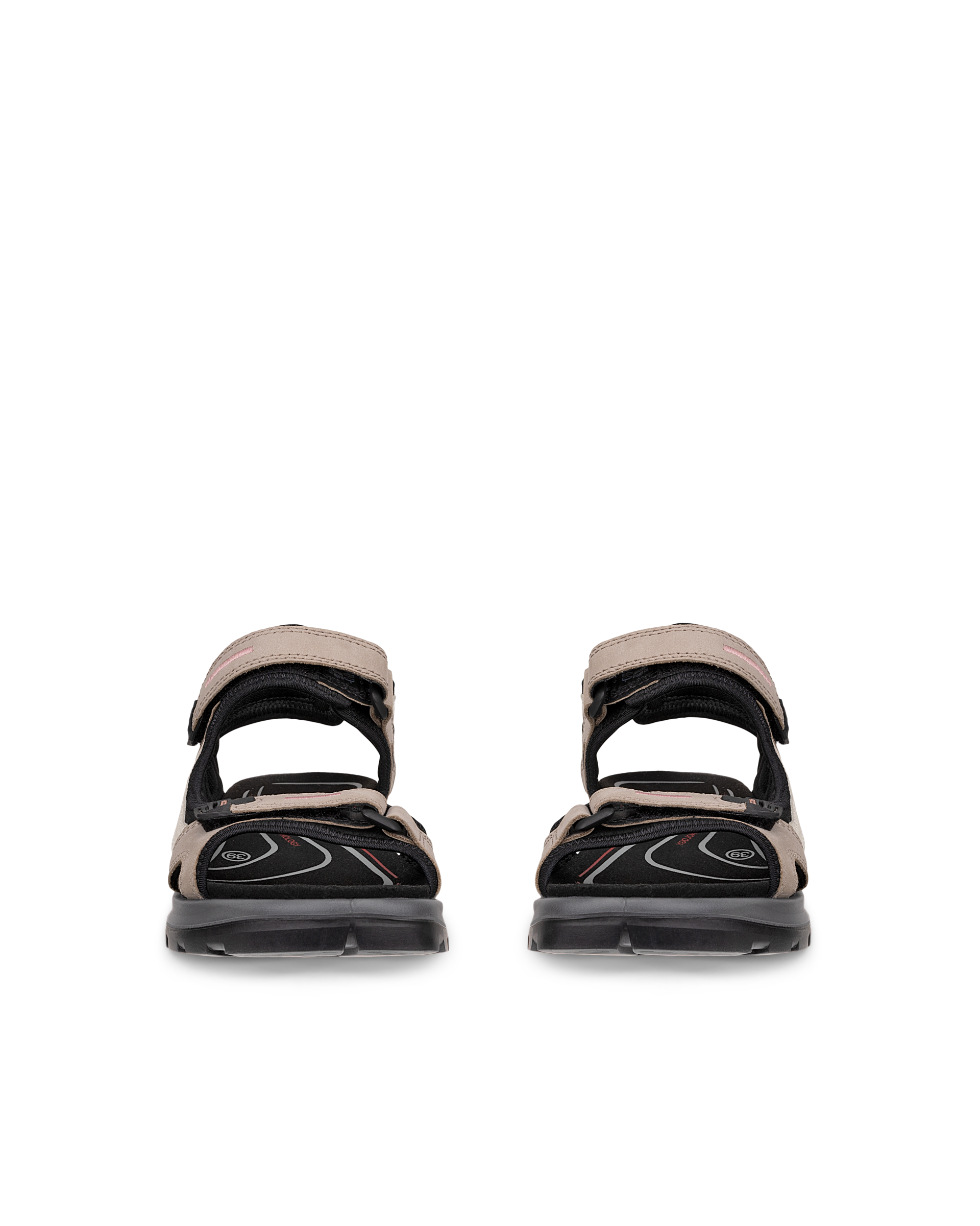 ECCO® Offroad Dames nubuck wandelsandaal - Beige - Front pair