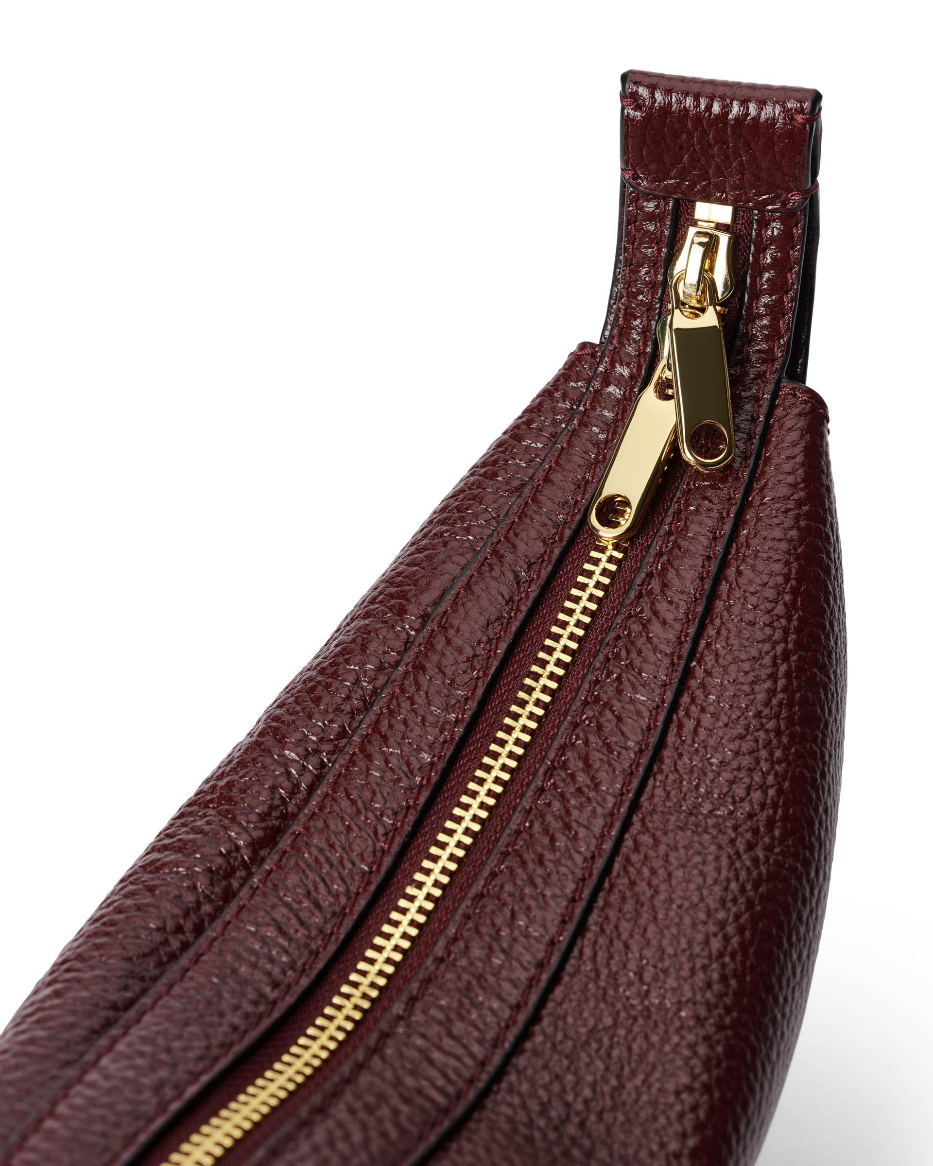 ECCO Fortune Small Shine Pebbled レザークロスボディバッグ | レッド