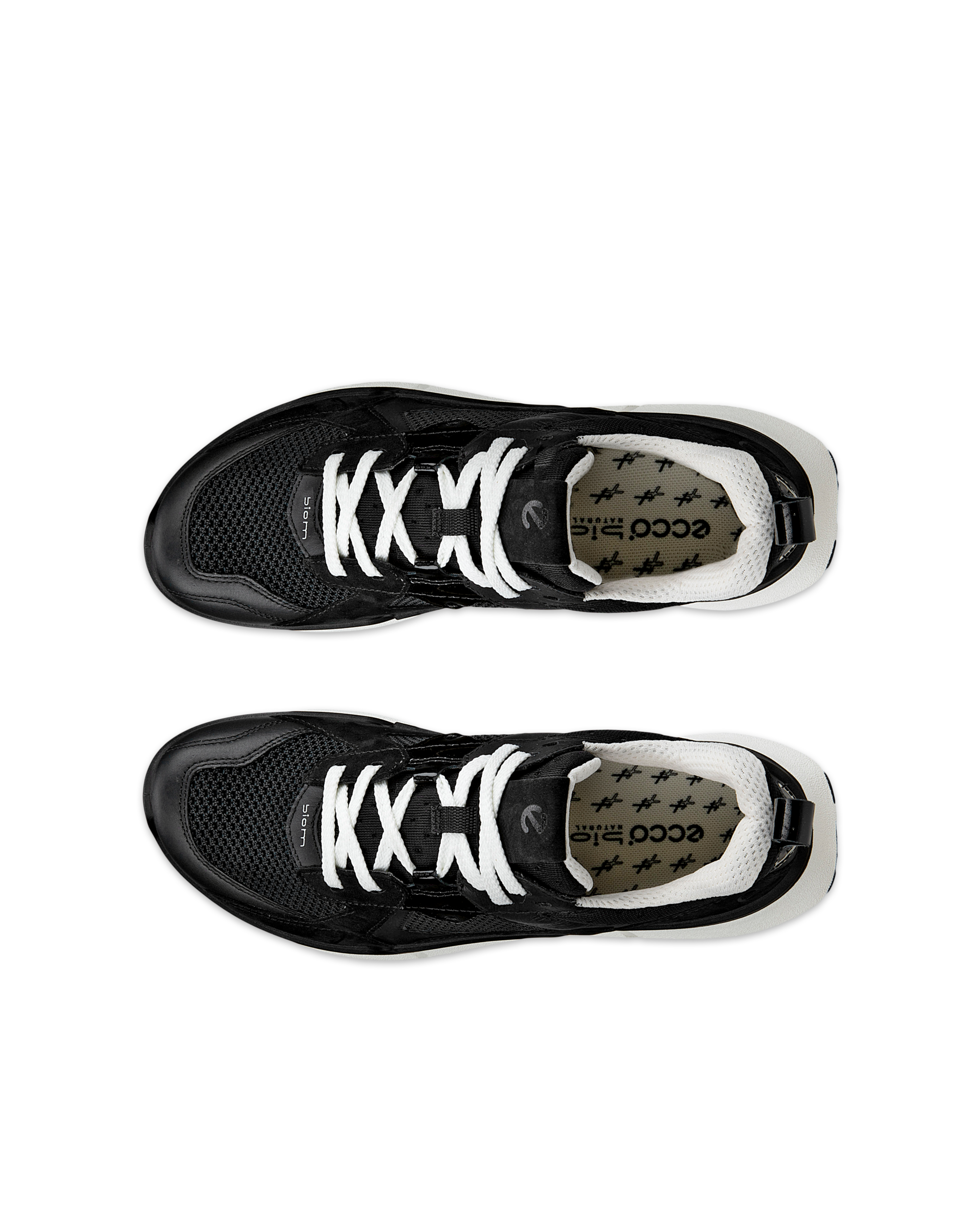 ECCO BIOM 2.2 Women ウィメンズ レザースニーカー - ブラック - Top left pair