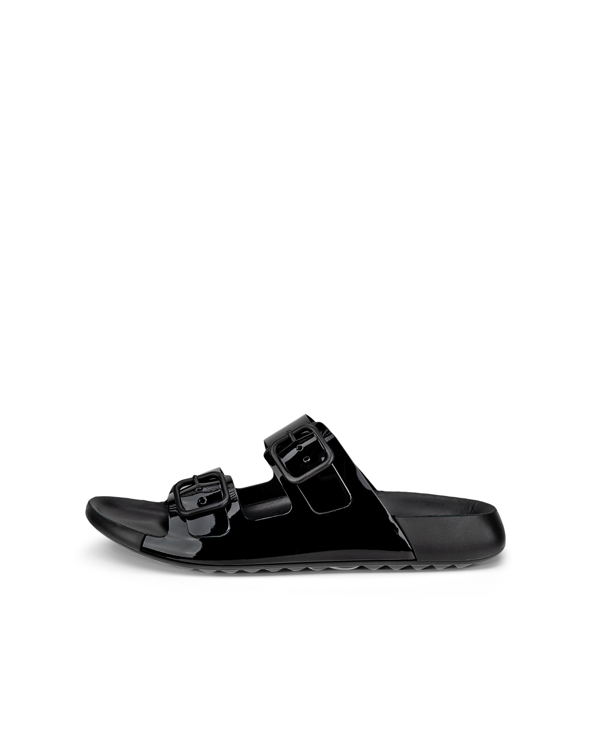ECCO Cozmo Sandal ウィメンズ レザー2ストラップサンダル | ブラック