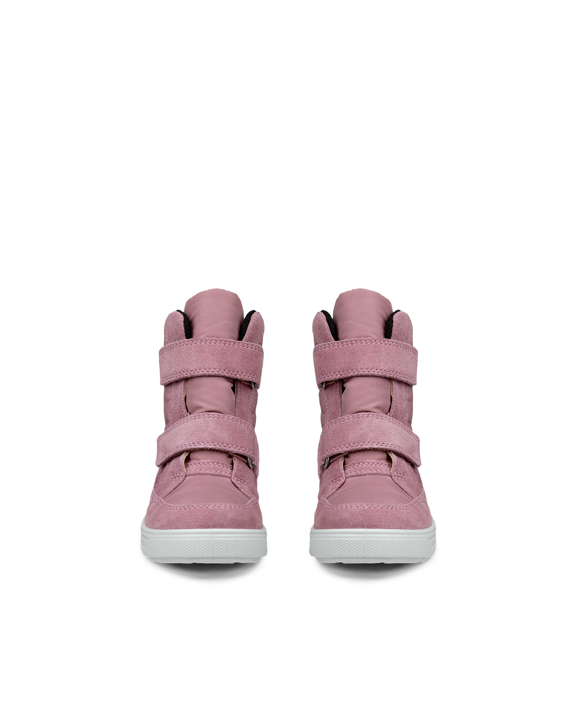 ECCO® URBAN SNOWBOARDER Kinder Winterstiefel aus Veloursleder mit Gore-Tex - Rosa - Front pair