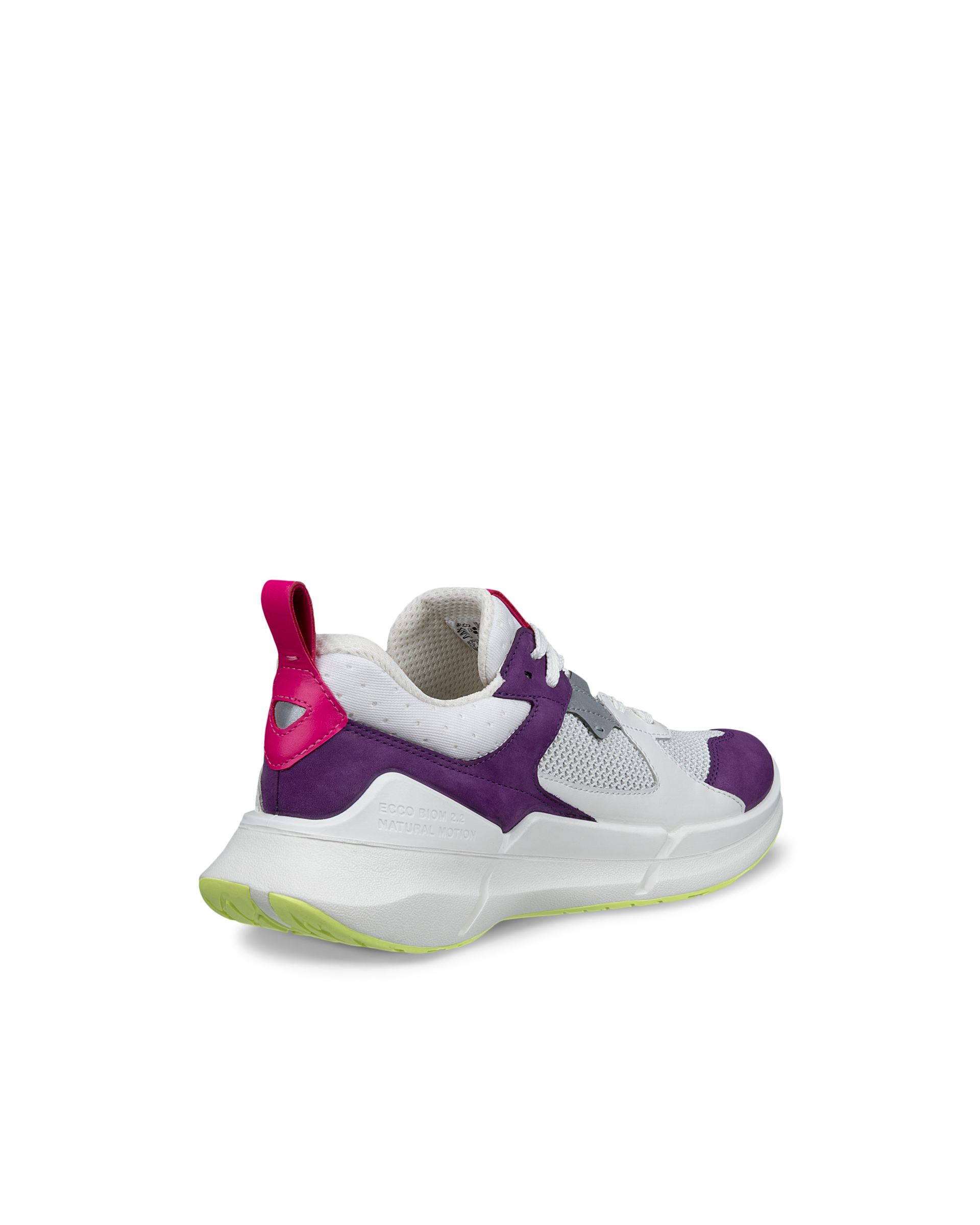ECCO® BIOM 2.2 Damen Sneaker aus Nubukleder - Weiß - Back