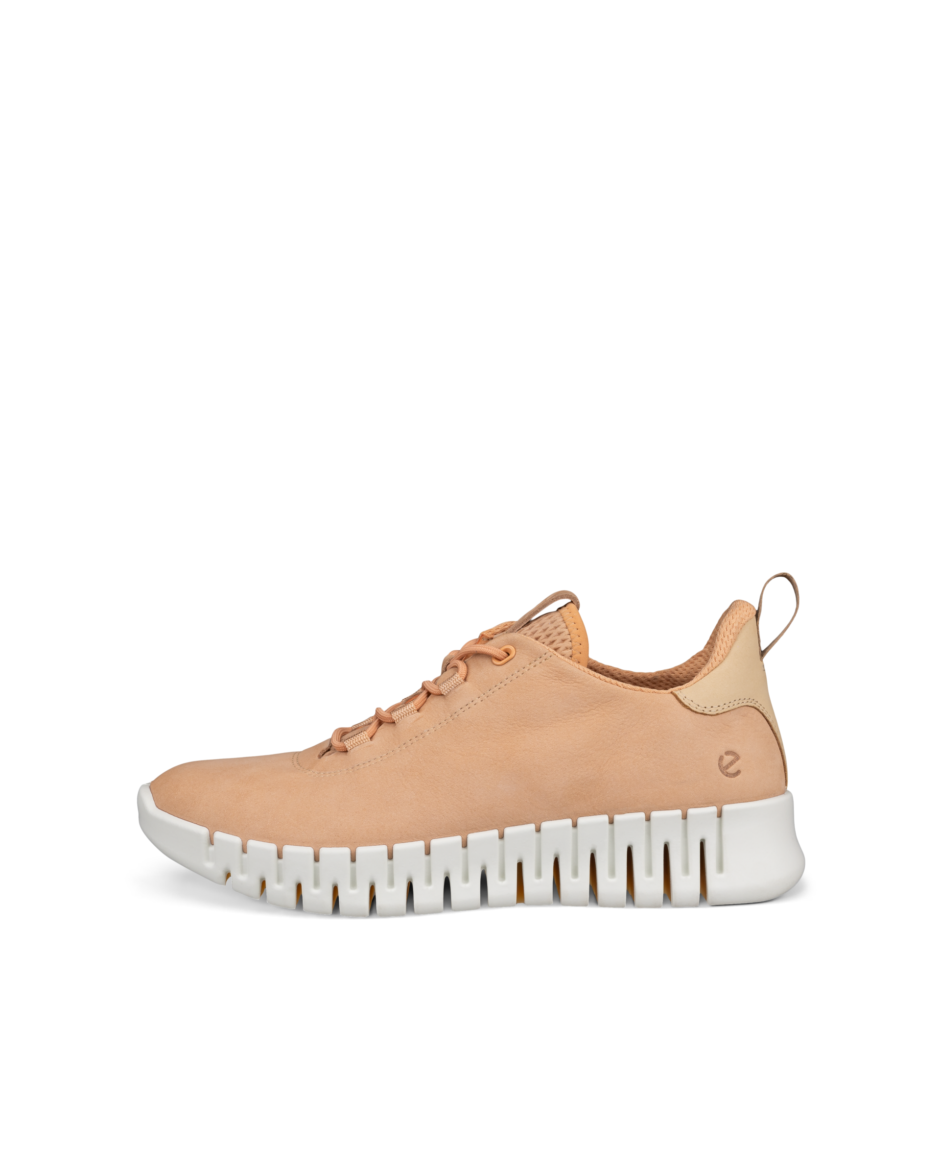 Women's ECCO® Gruuv Leather Trainer - Brown - Outside