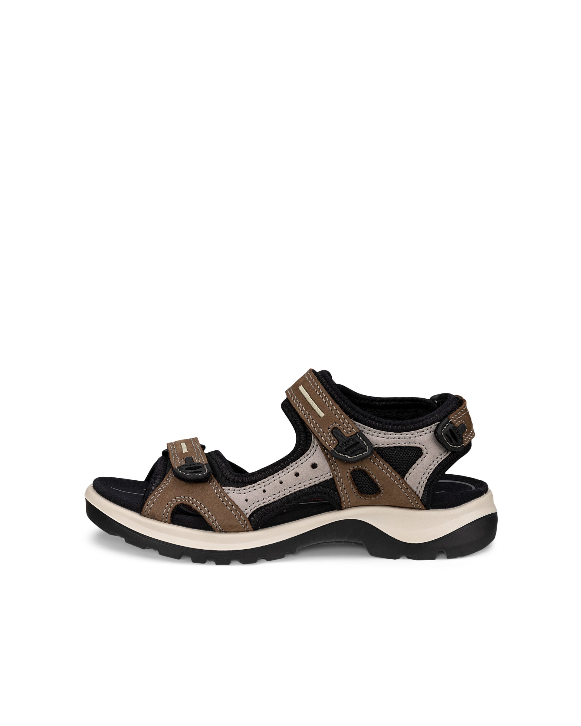 Women's ECCO® Offroad Nubuck Outdoor Sandal - Brown - Outside