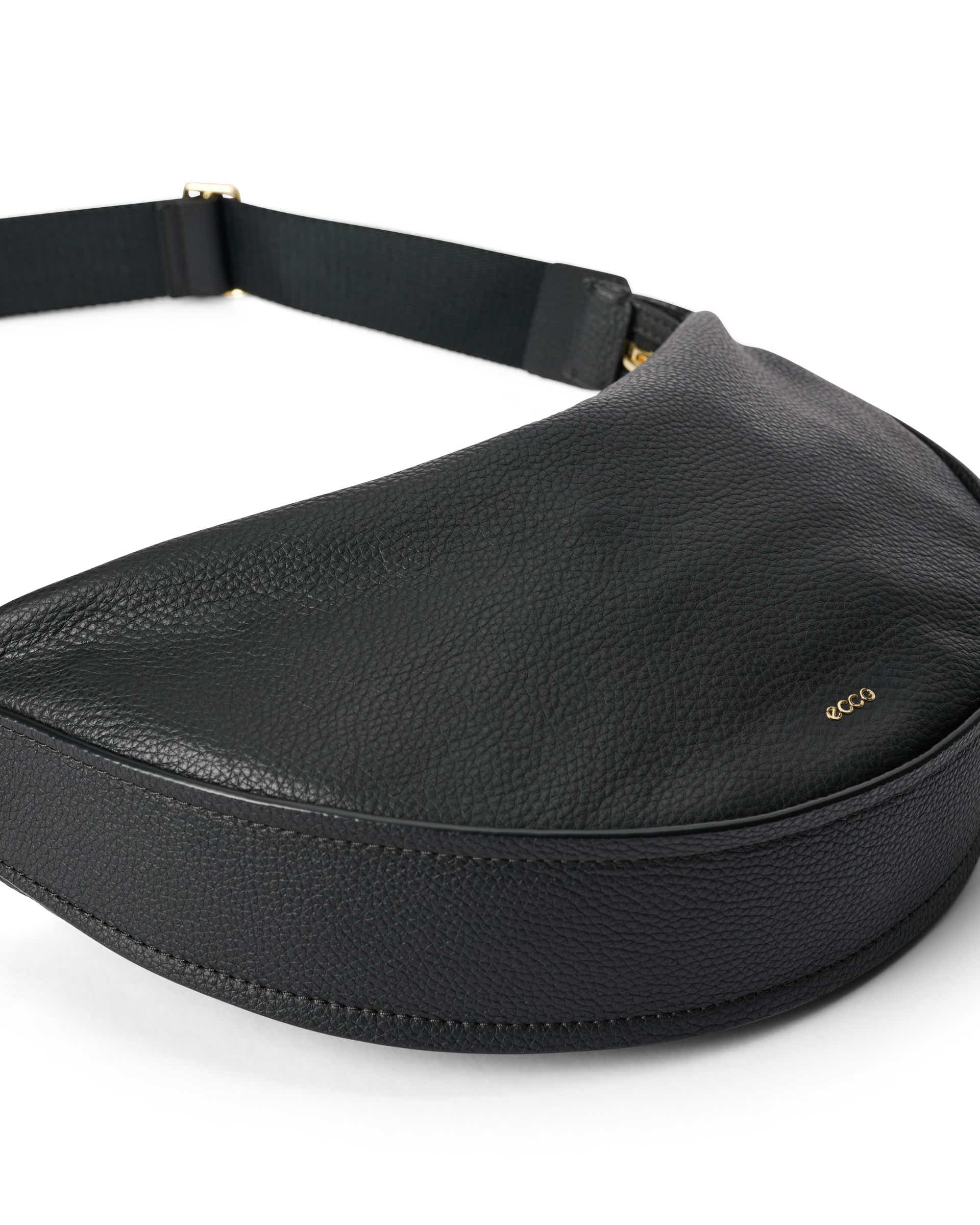 Kožená kabelka přes rameno ECCO® Fortune - Černá - Detail-2