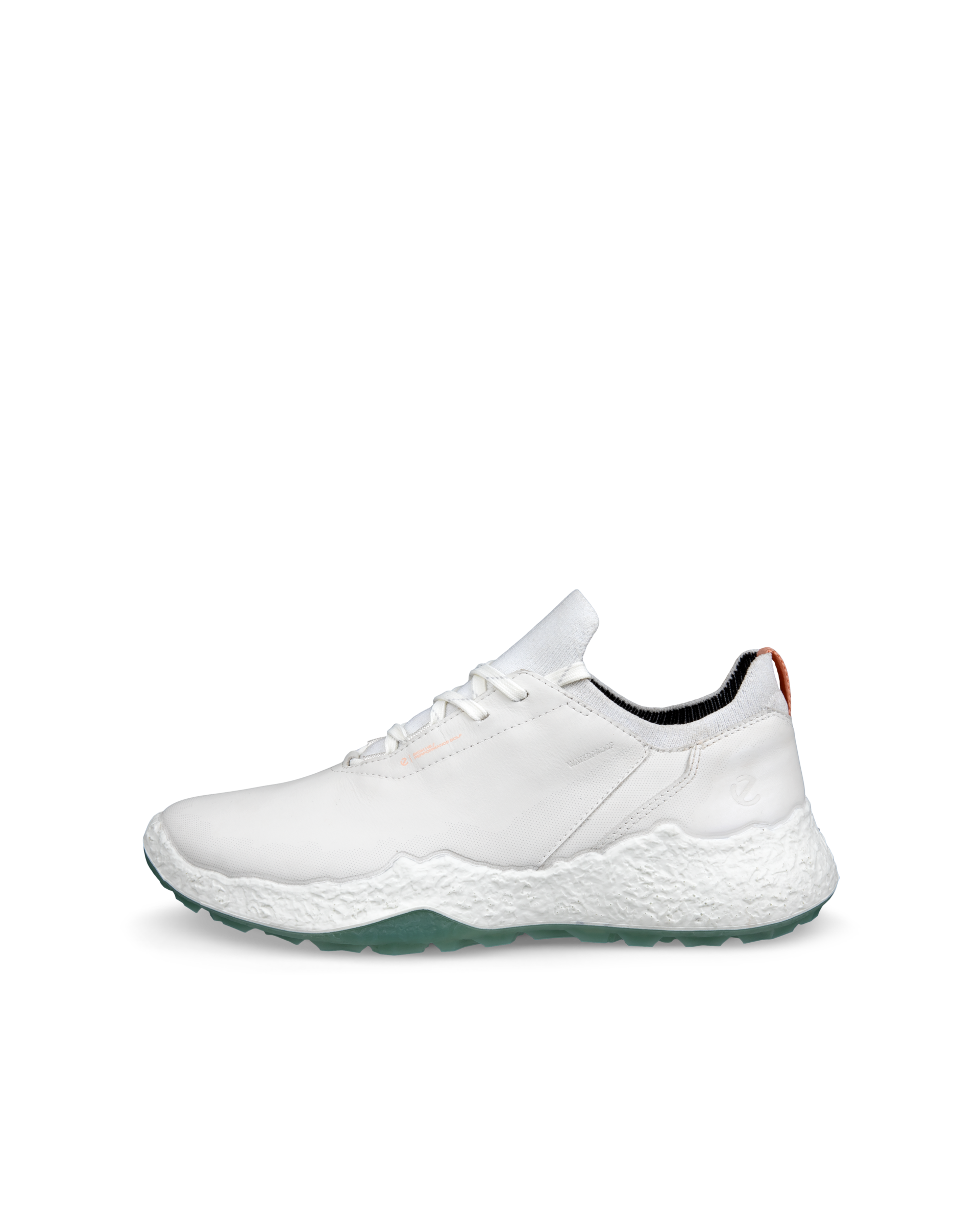 Chaussure de golf imperméable en cuir ECCO® Golf Biom H5 pour femmes - Blanc - Outside
