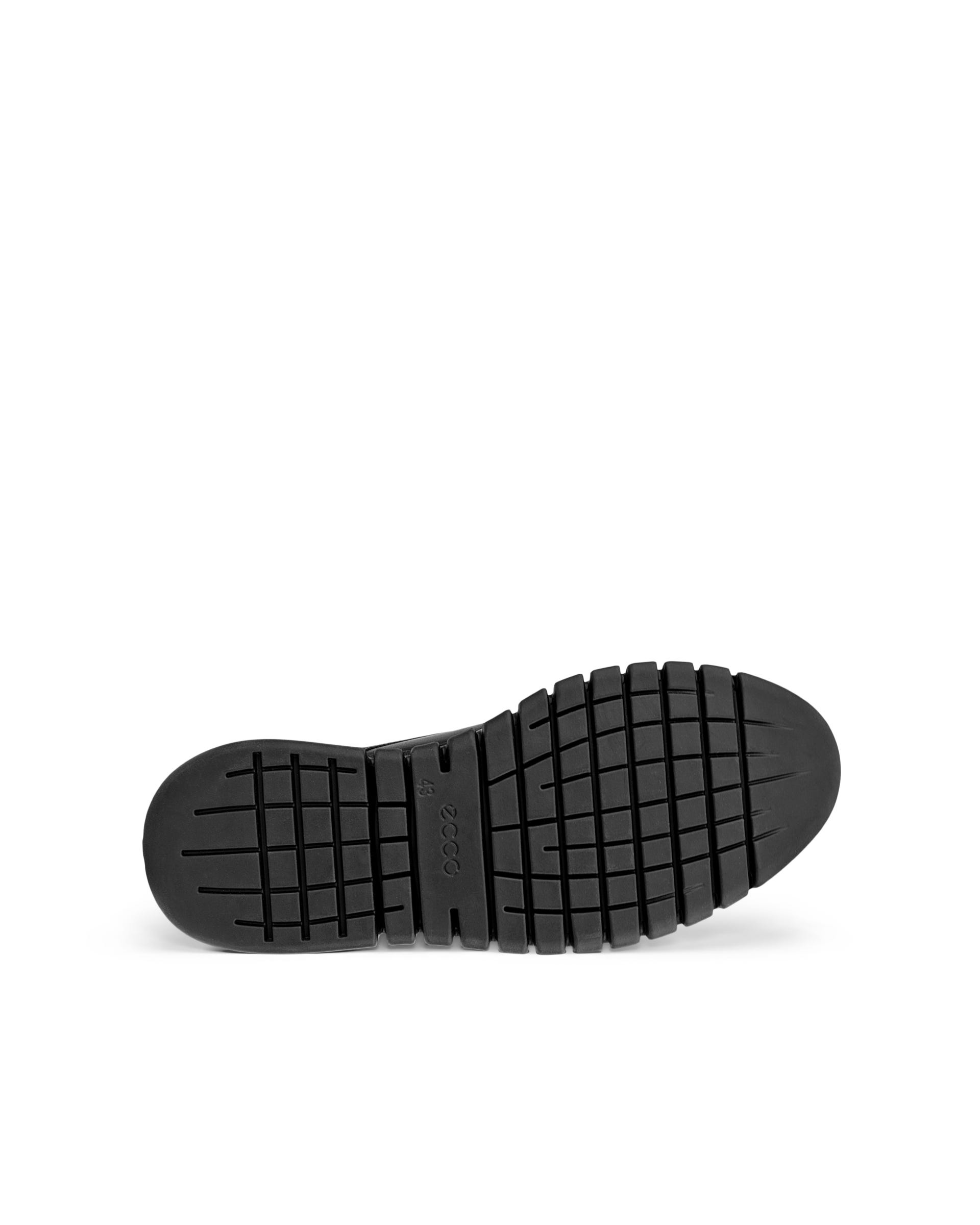 Men's ECCO® Gruuv Studio Leather Slip-On - Black - Sole