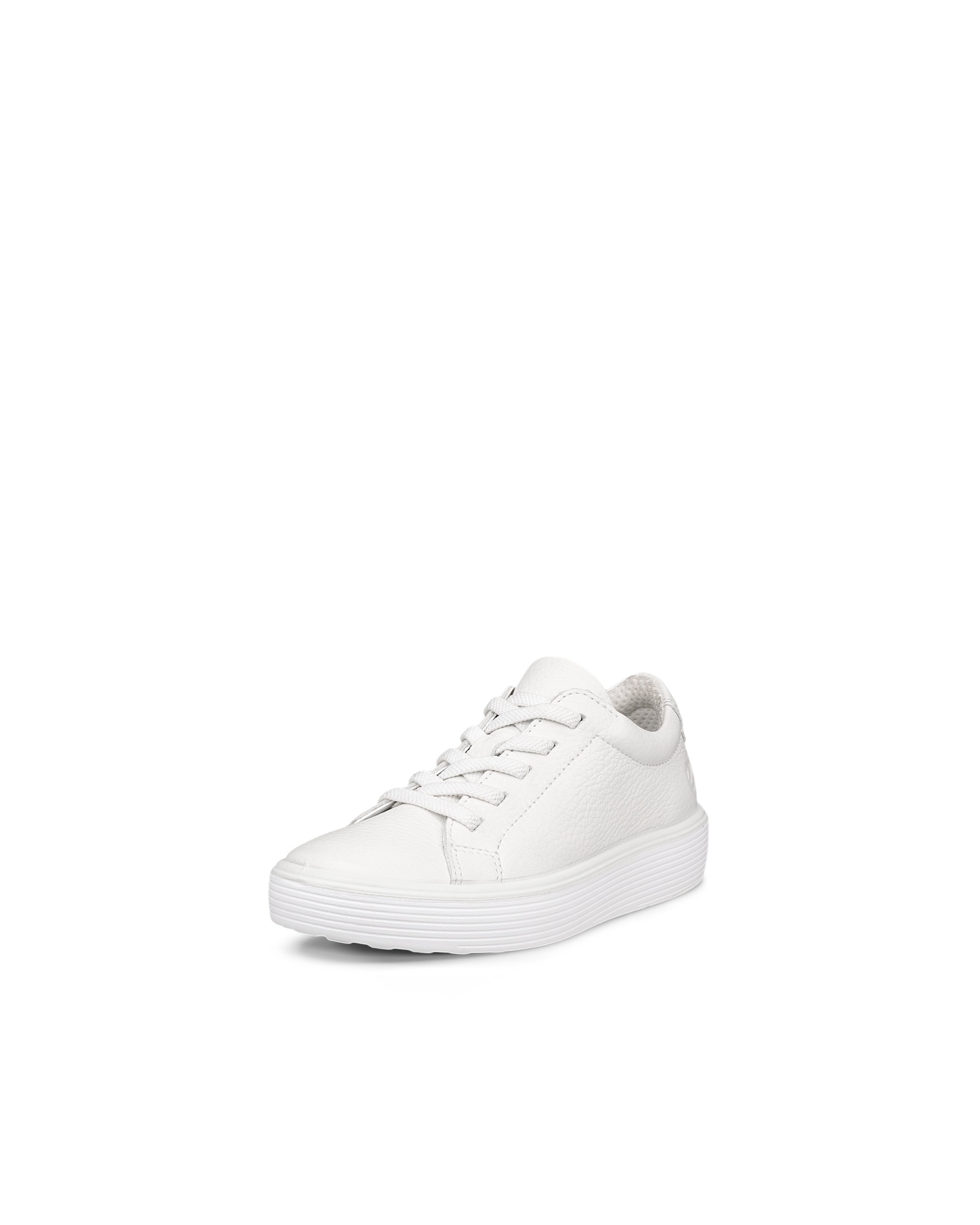 Kids' ECCO® Soft 60 Leather Sneaker - White - Main