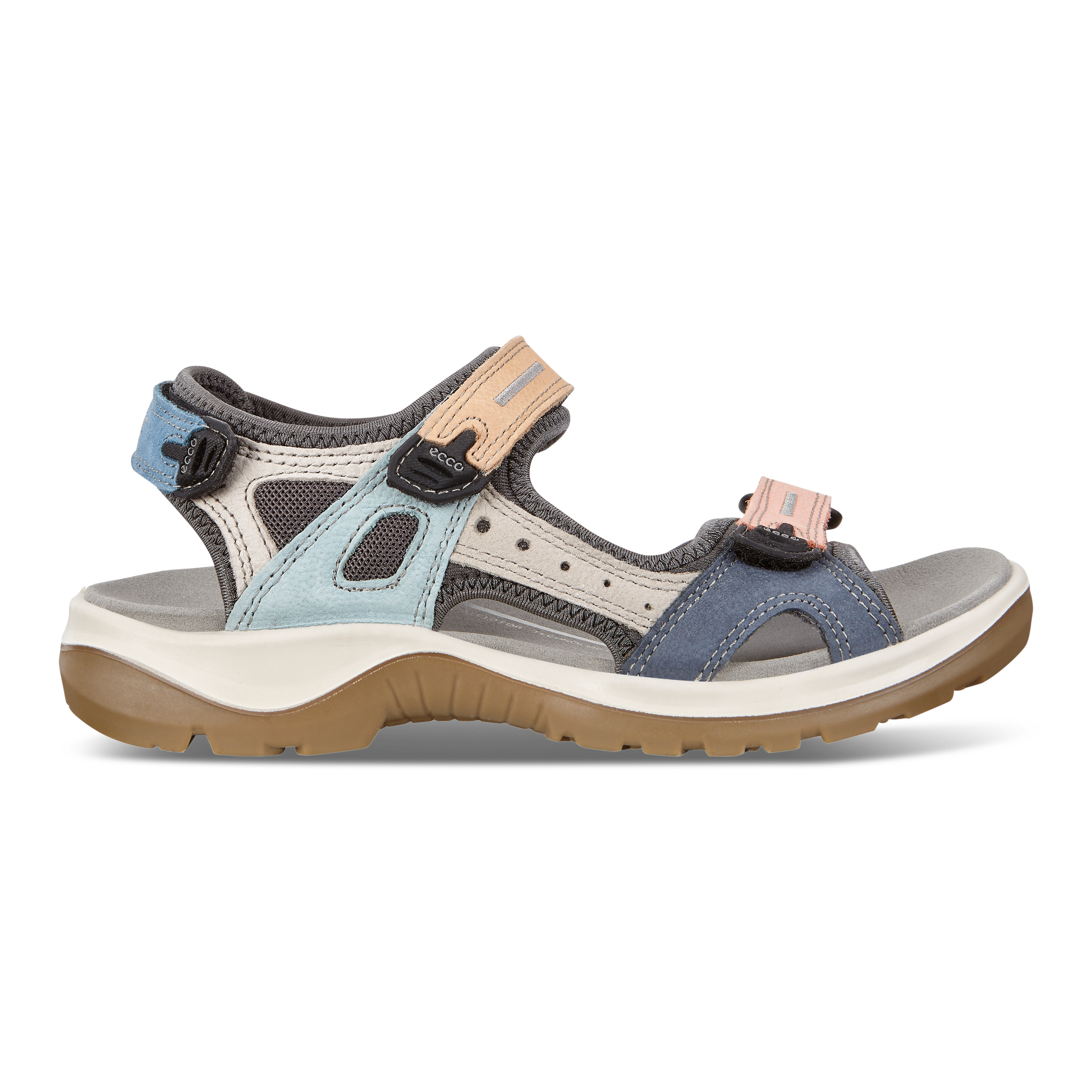 ECCO Offroad ウィメンズ レザーハイキングサンダル | マルチカラー