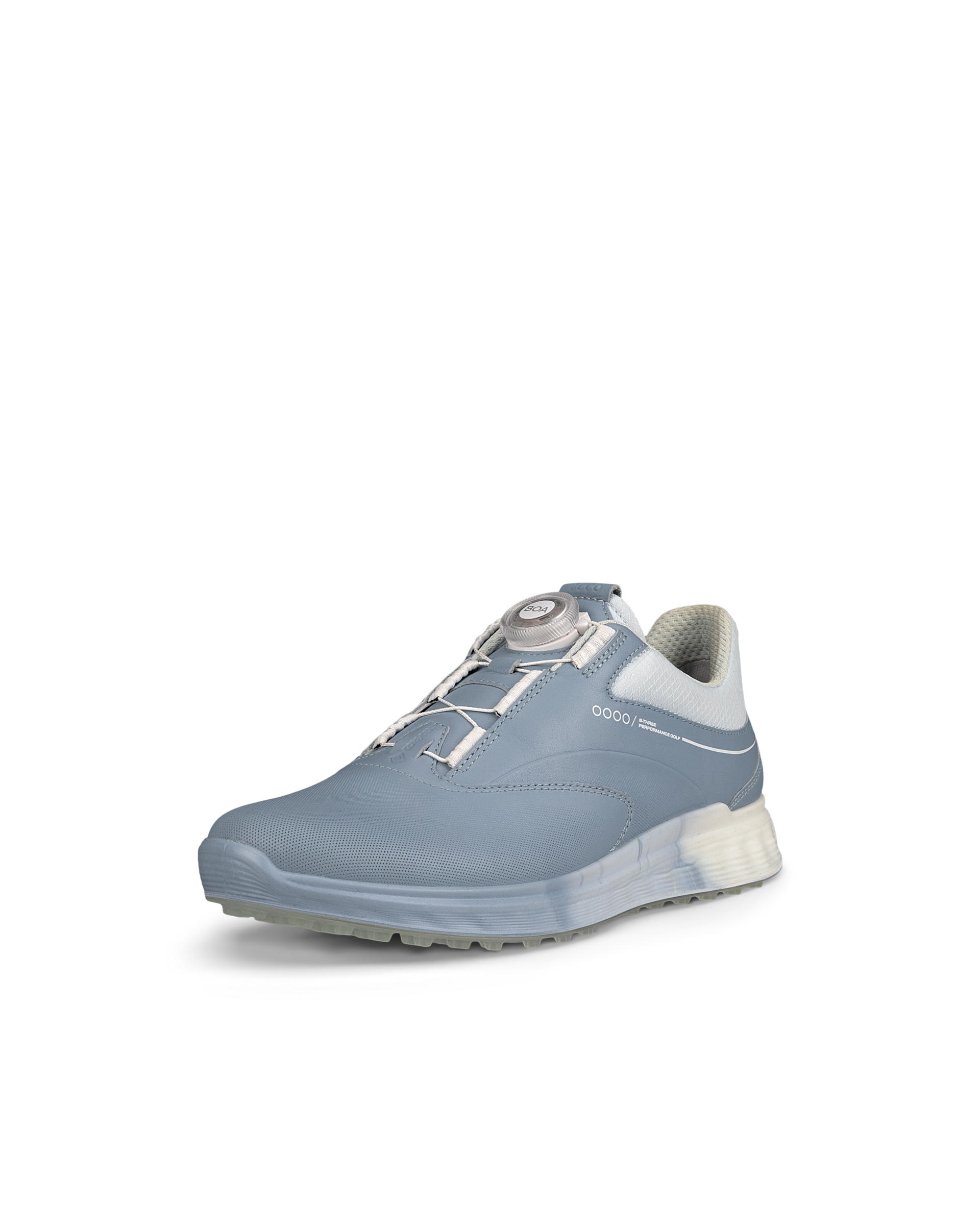 ECCO Golf S Three BOA ウィメンズ レザーGore-Texゴルフシューズ | ブルー