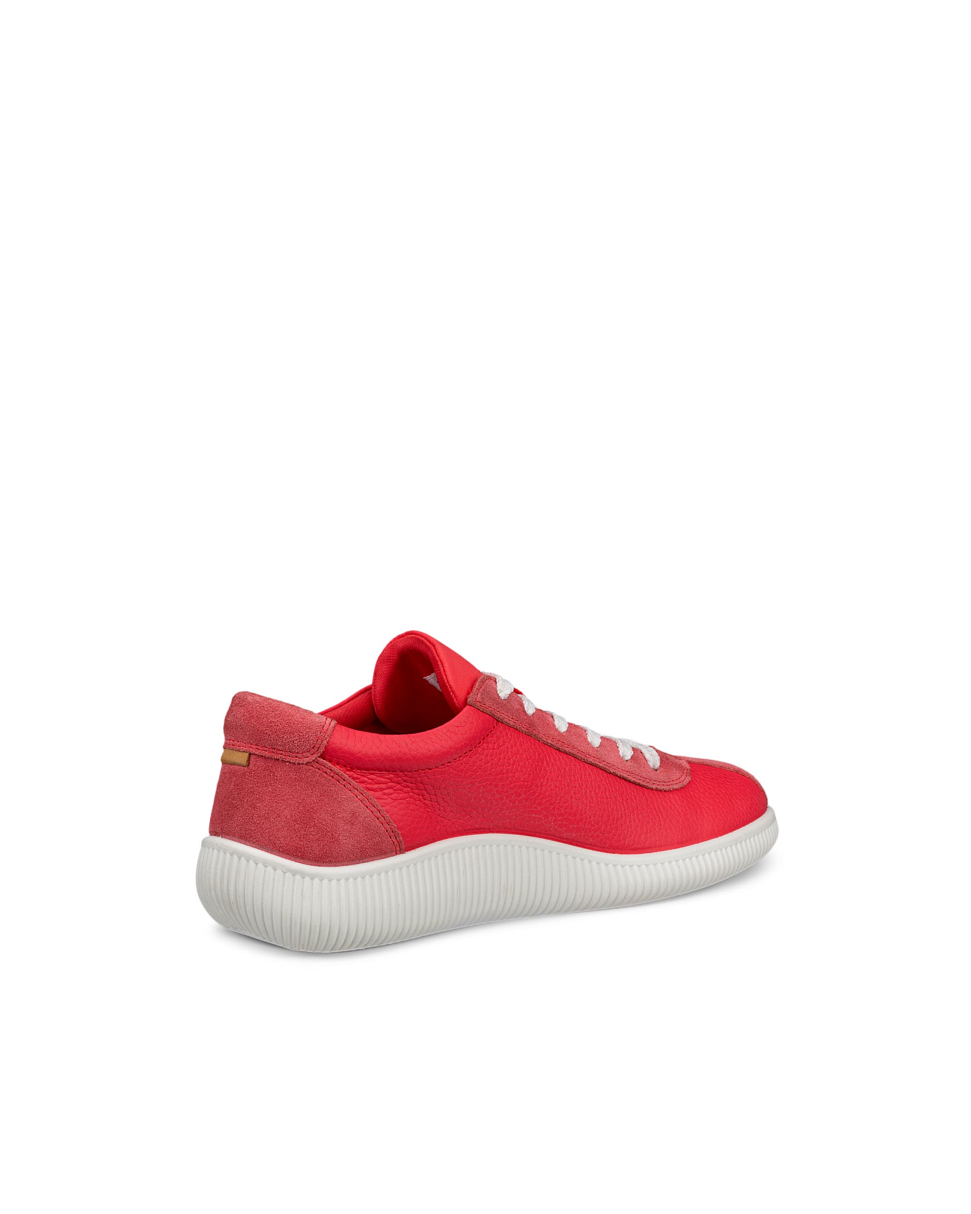 ECCO® Soft Zero Damen Ledersneaker - Rot - Back