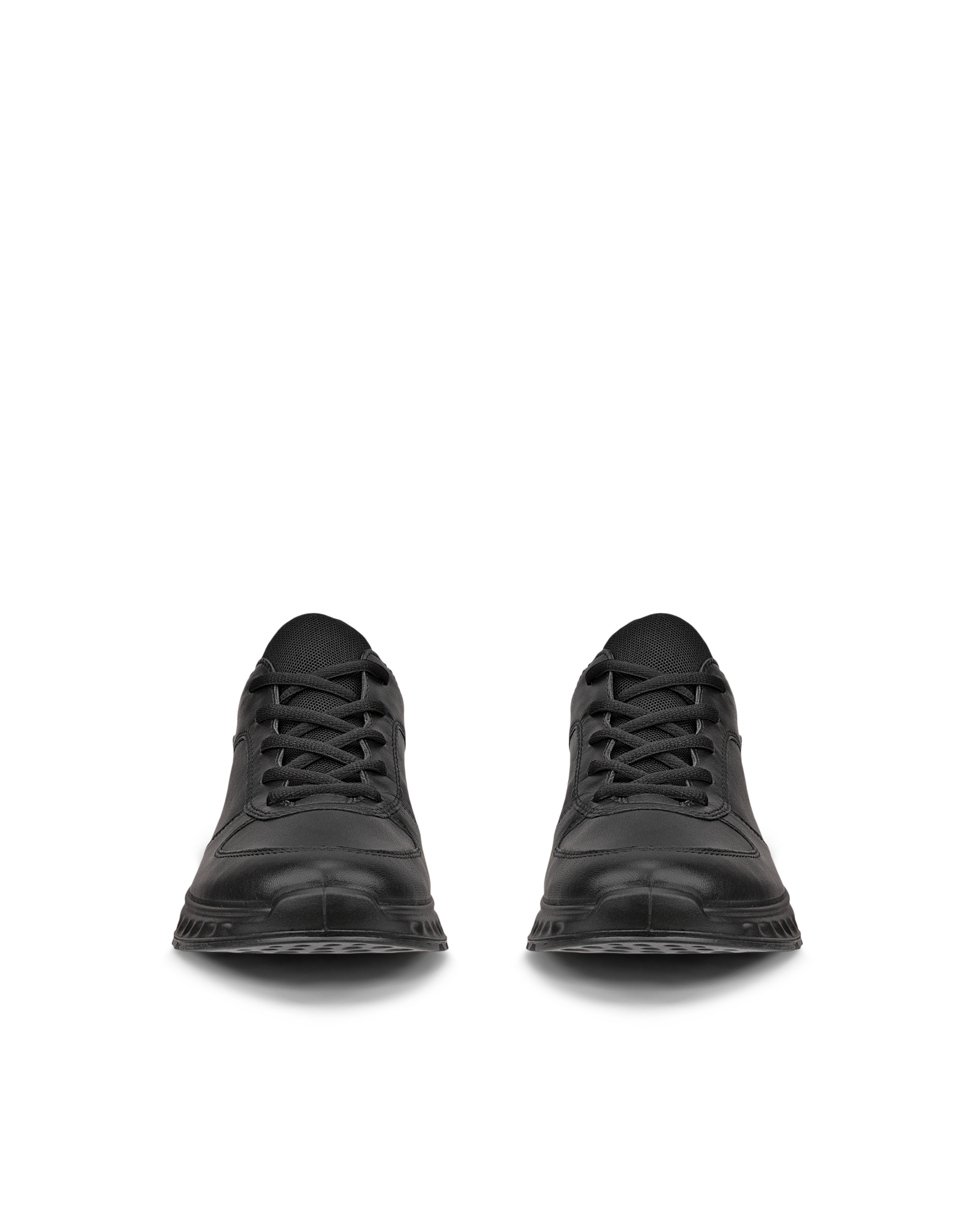 ECCO® Exostride Dames leren Gore-Tex sneaker - Zwart - Front pair