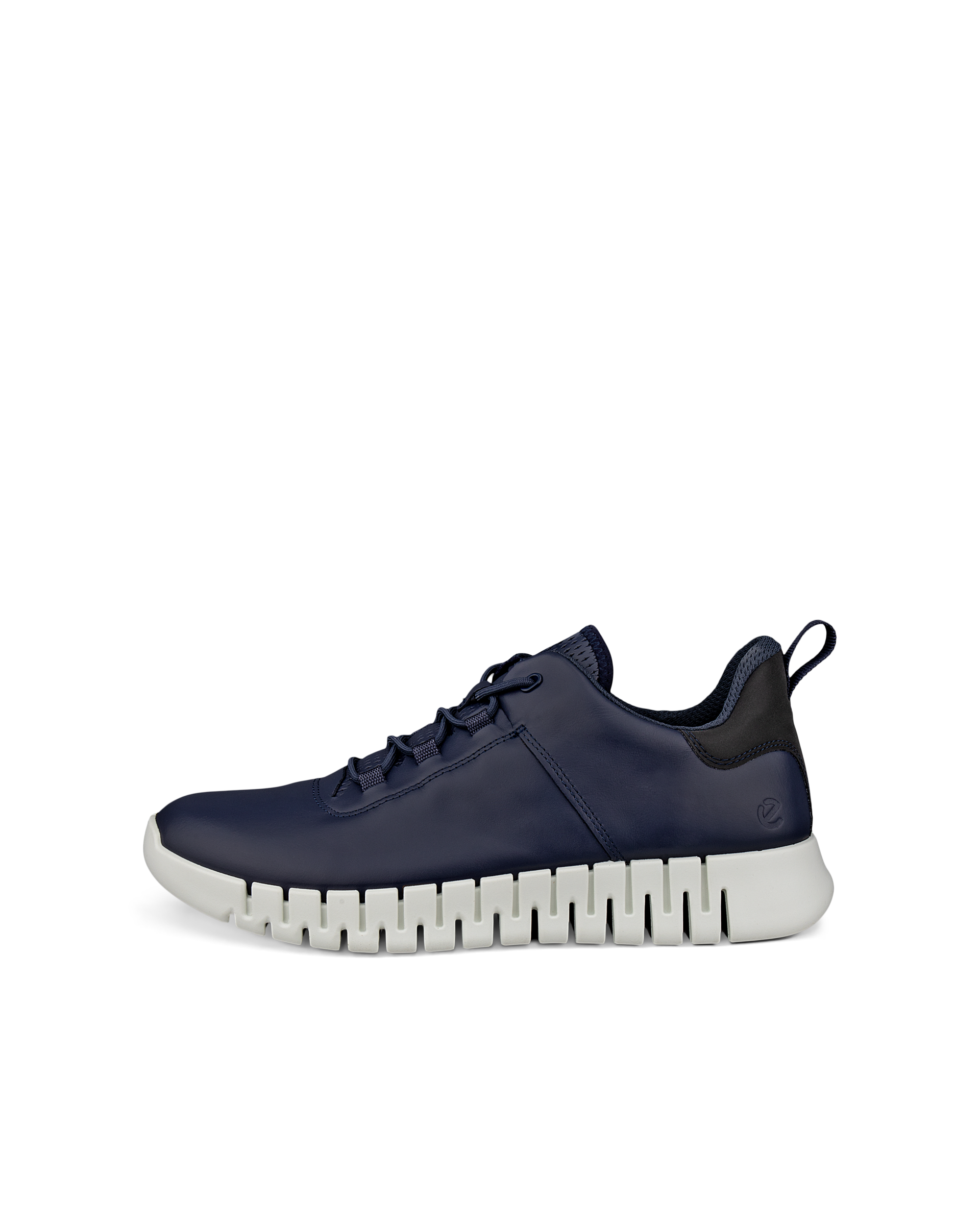 ECCO Gruuv メンズ レザーGore-Tex ネイビー レザーシューズ ECCO Gruuv Flexible Sole Men メンズ レザースニーカー | ブルー