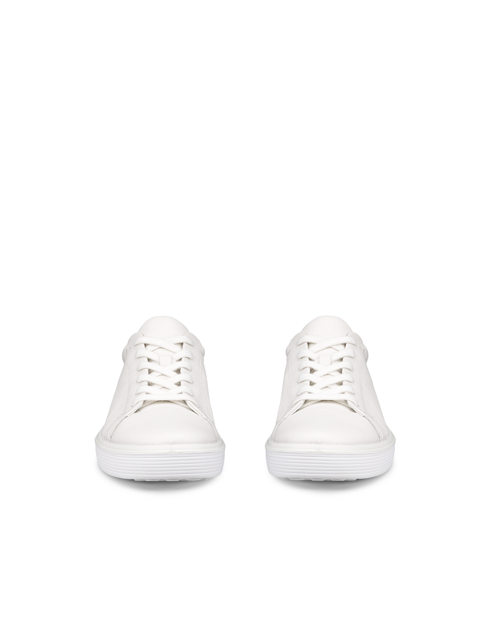 ECCO® Soft 60 Dames leren sneaker - Wit - Front pair