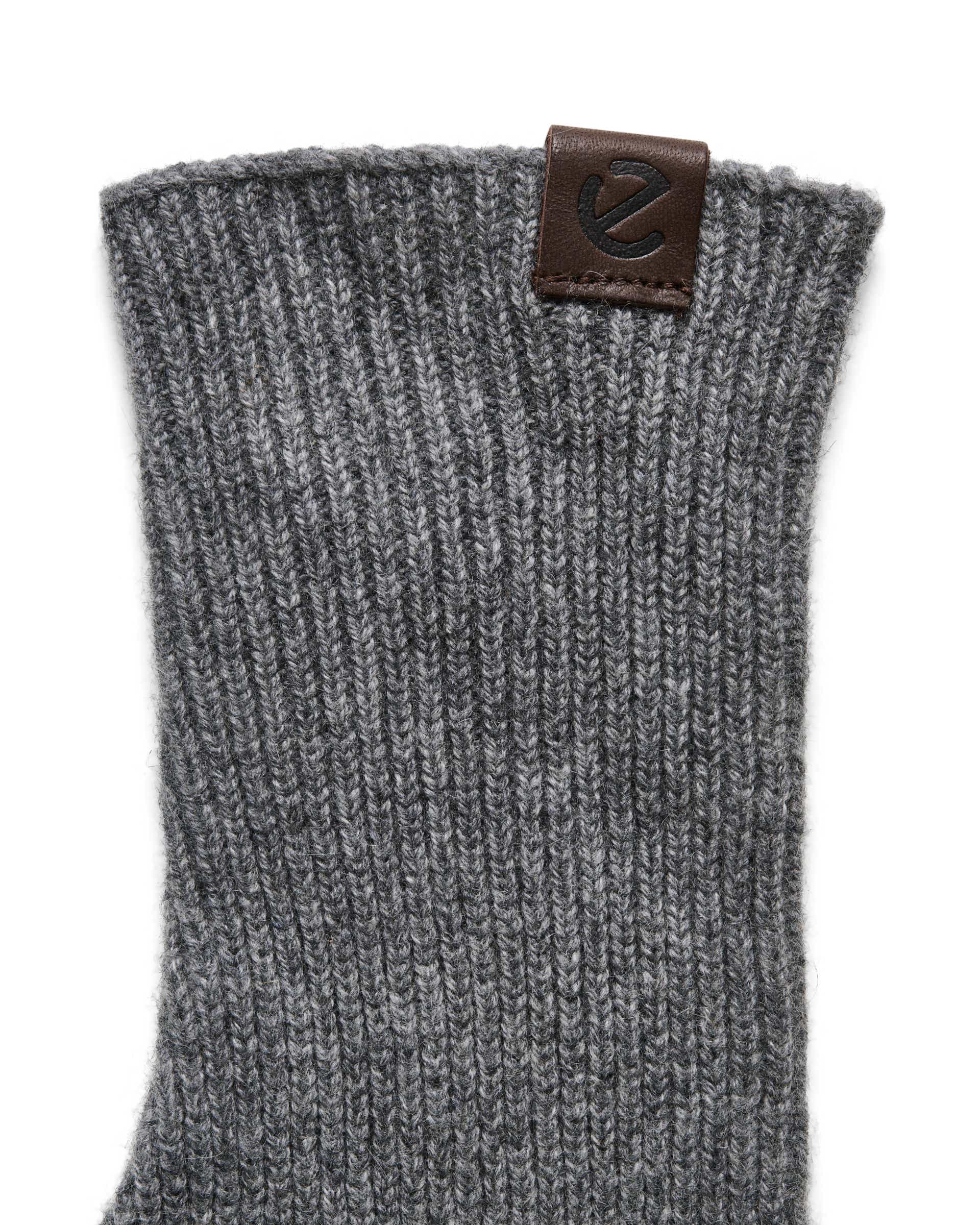 Women's ECCO® Classic Textile Gloves - Grey - Detail-1