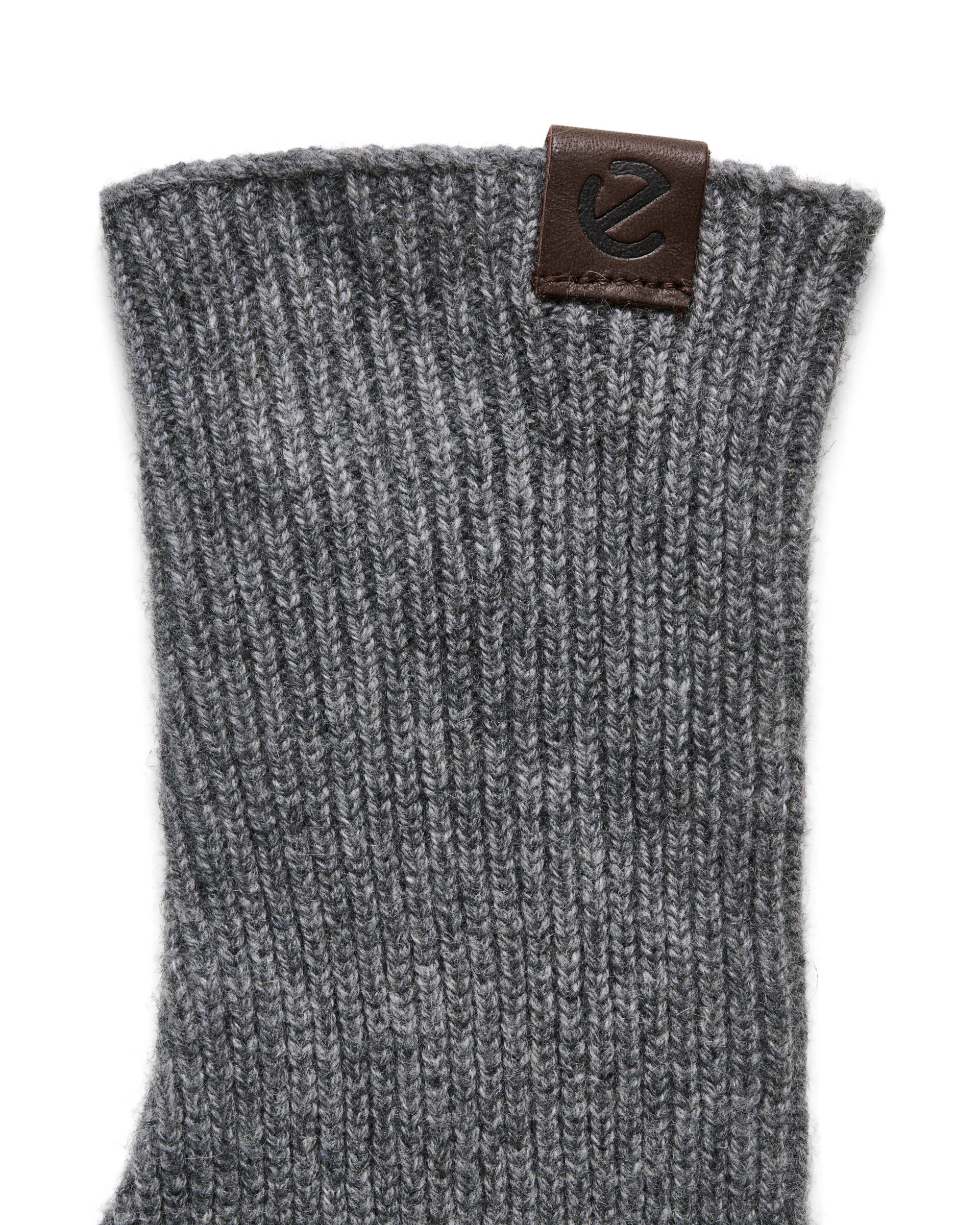 Women's ECCO® Classic Textile Gloves - Grey - Detail-1