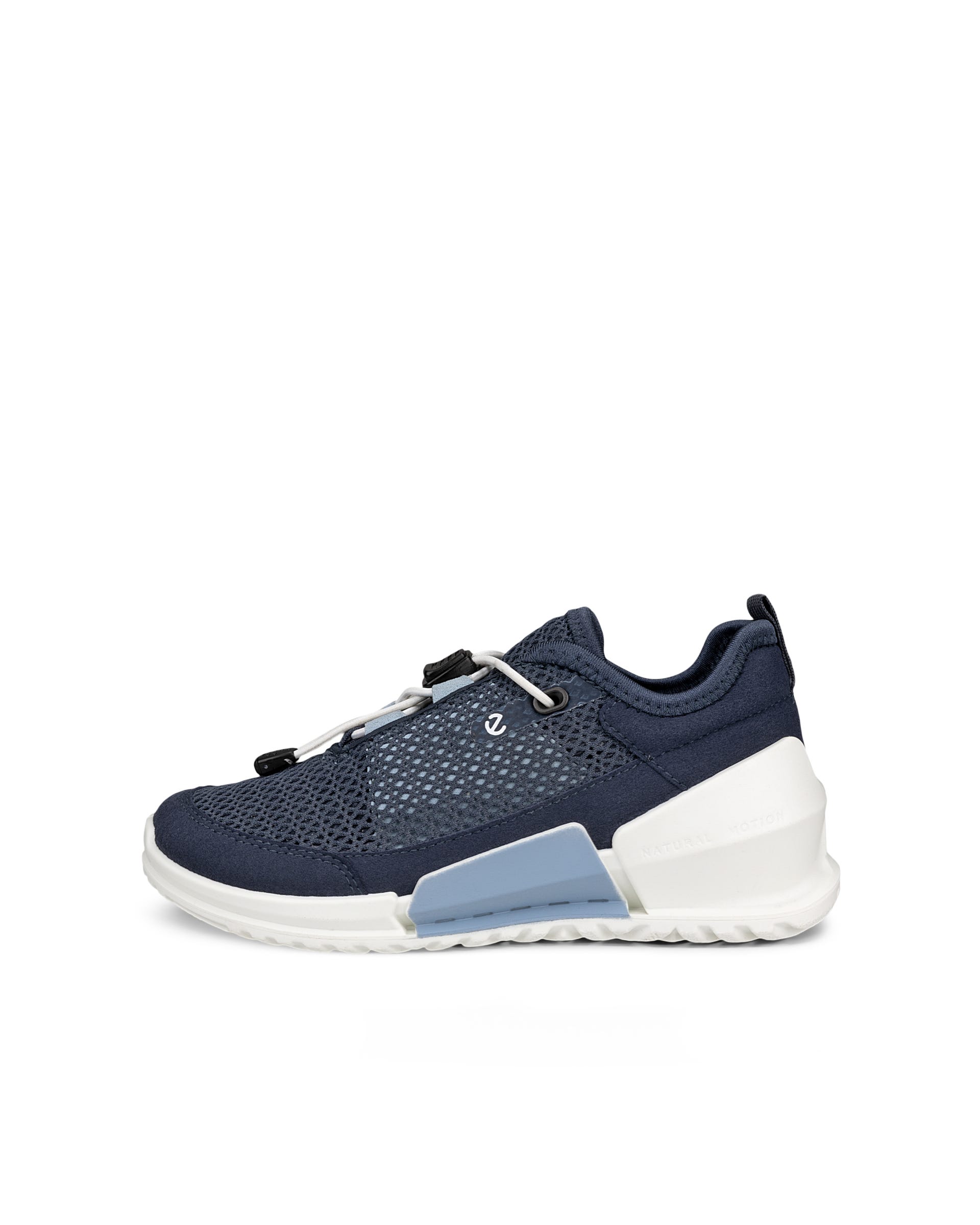 Kids' ECCO® Biom K1 Textile Trainer - Navy - Outside