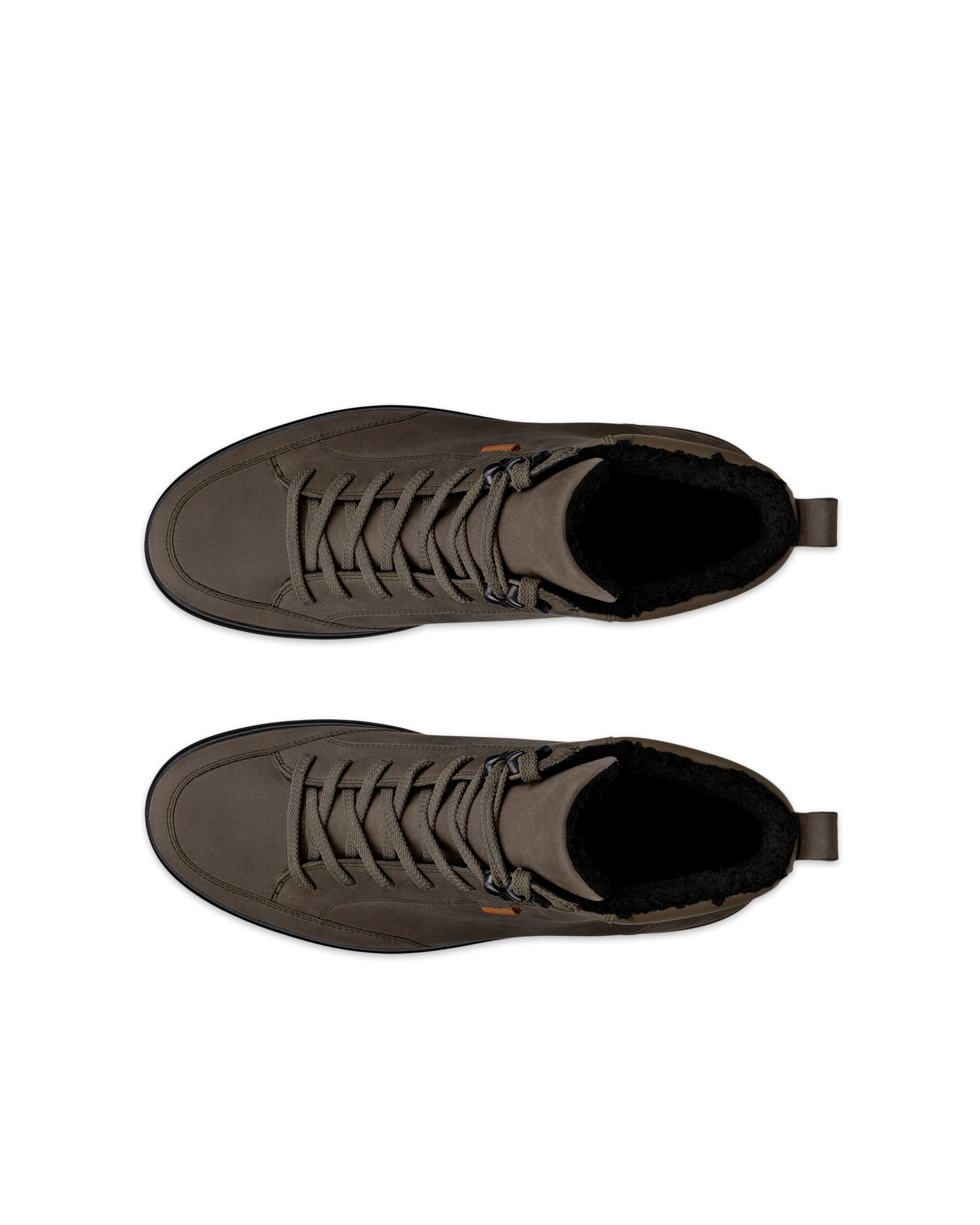 ECCO® SOFT 7 férfi Gore-Tex közepesen magasszárú nubuk csizma - Zöld - Top left pair