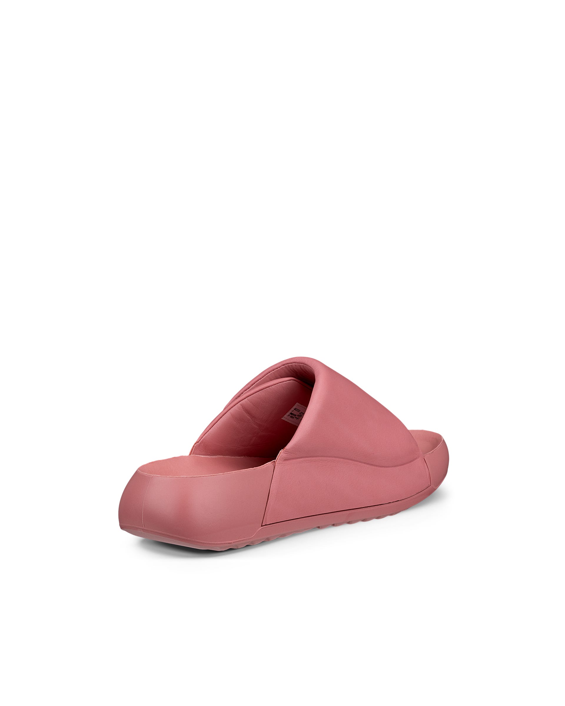 Women's ECCO® Cozmo PF Leather Sandal - Pink - Back
