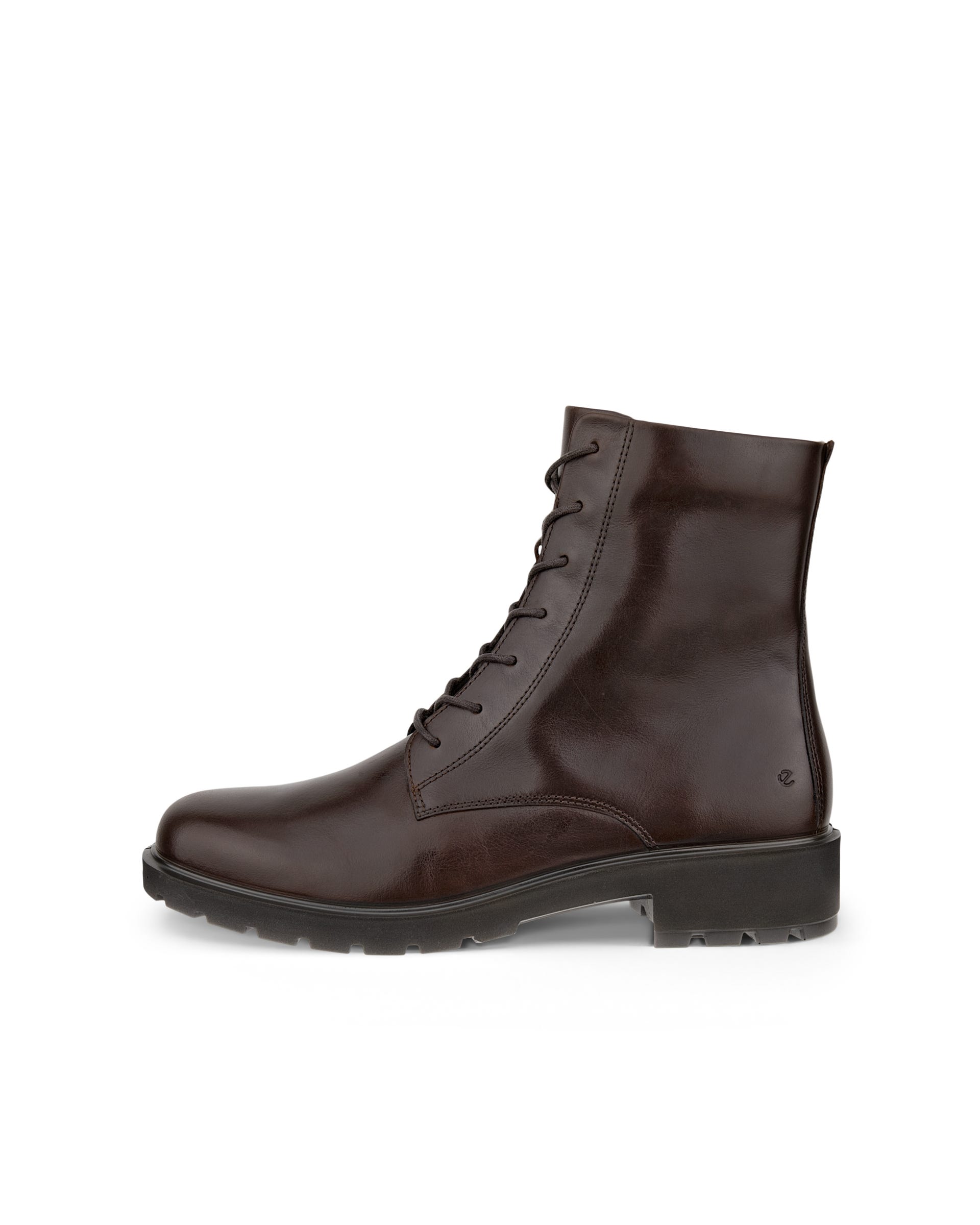 Women's ECCO® METROPOLE VIENNA Leather Lace-Up Boot - Brown - Outside